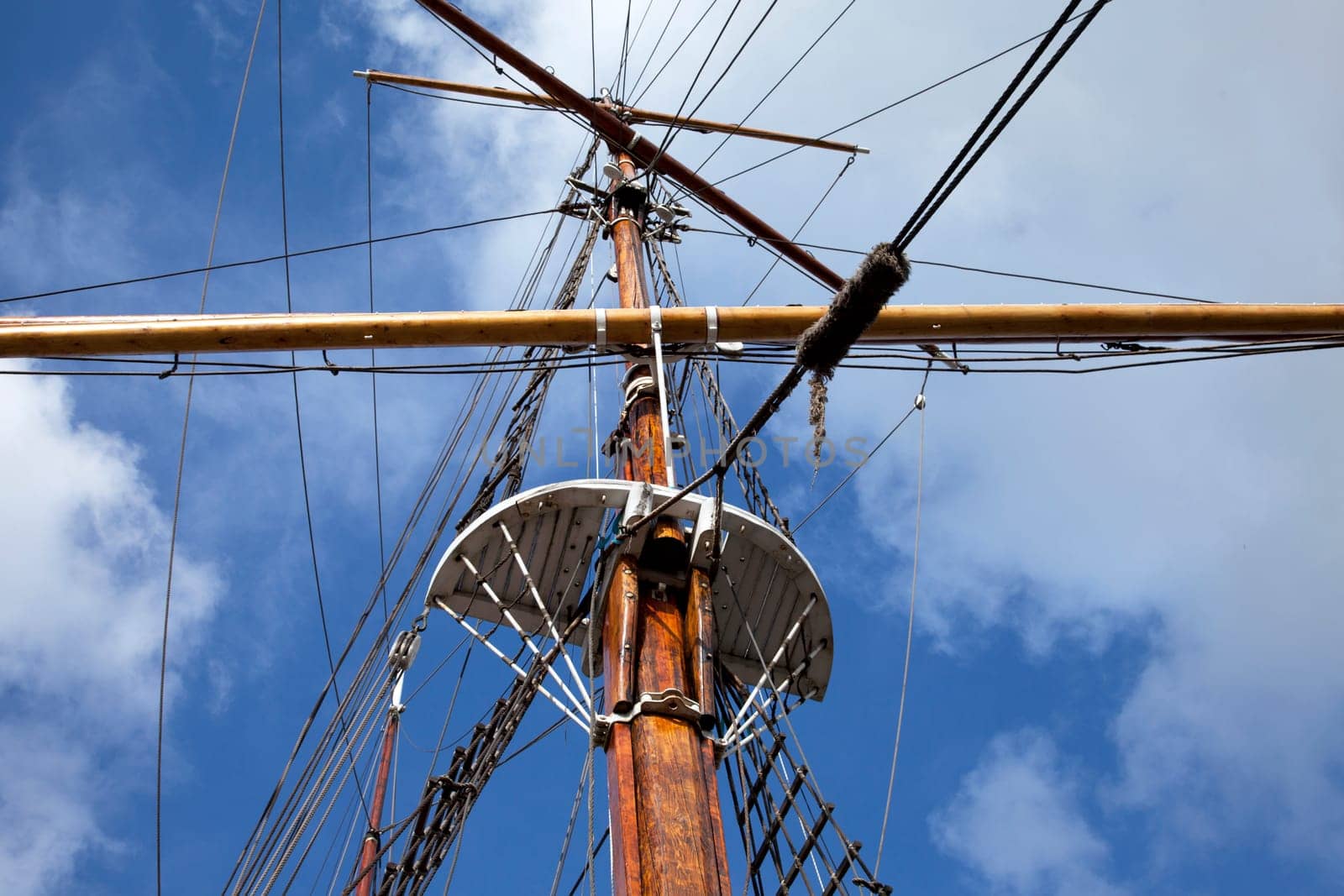 Details of old sailing ship
