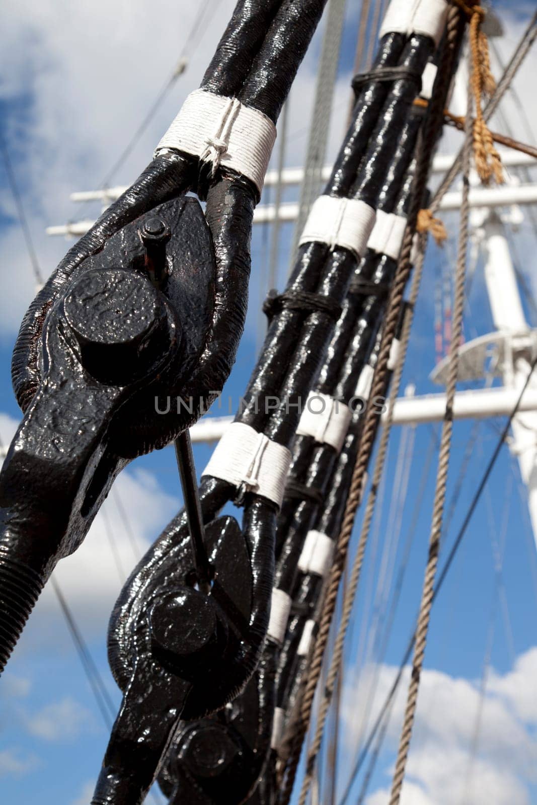 Details of old sailing ship