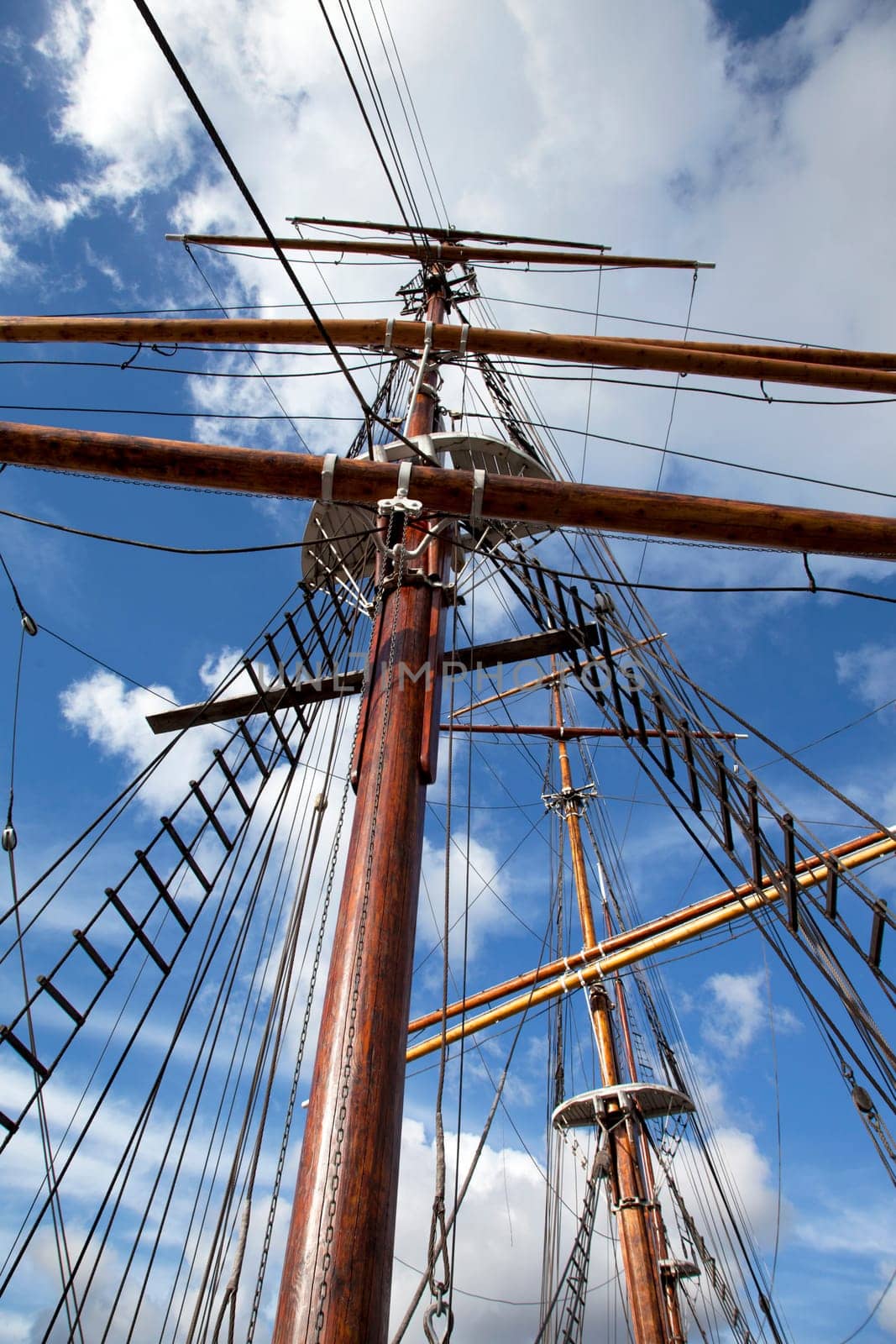 Details of old sailing ship
