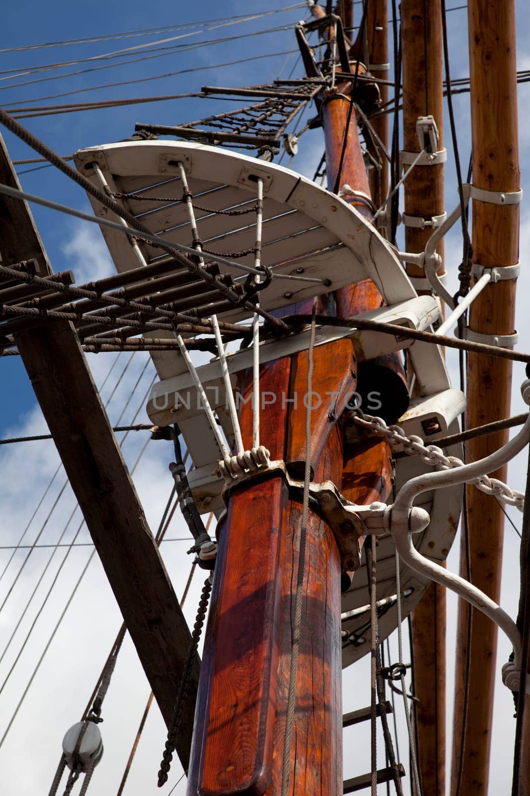 Details of old sailing ship