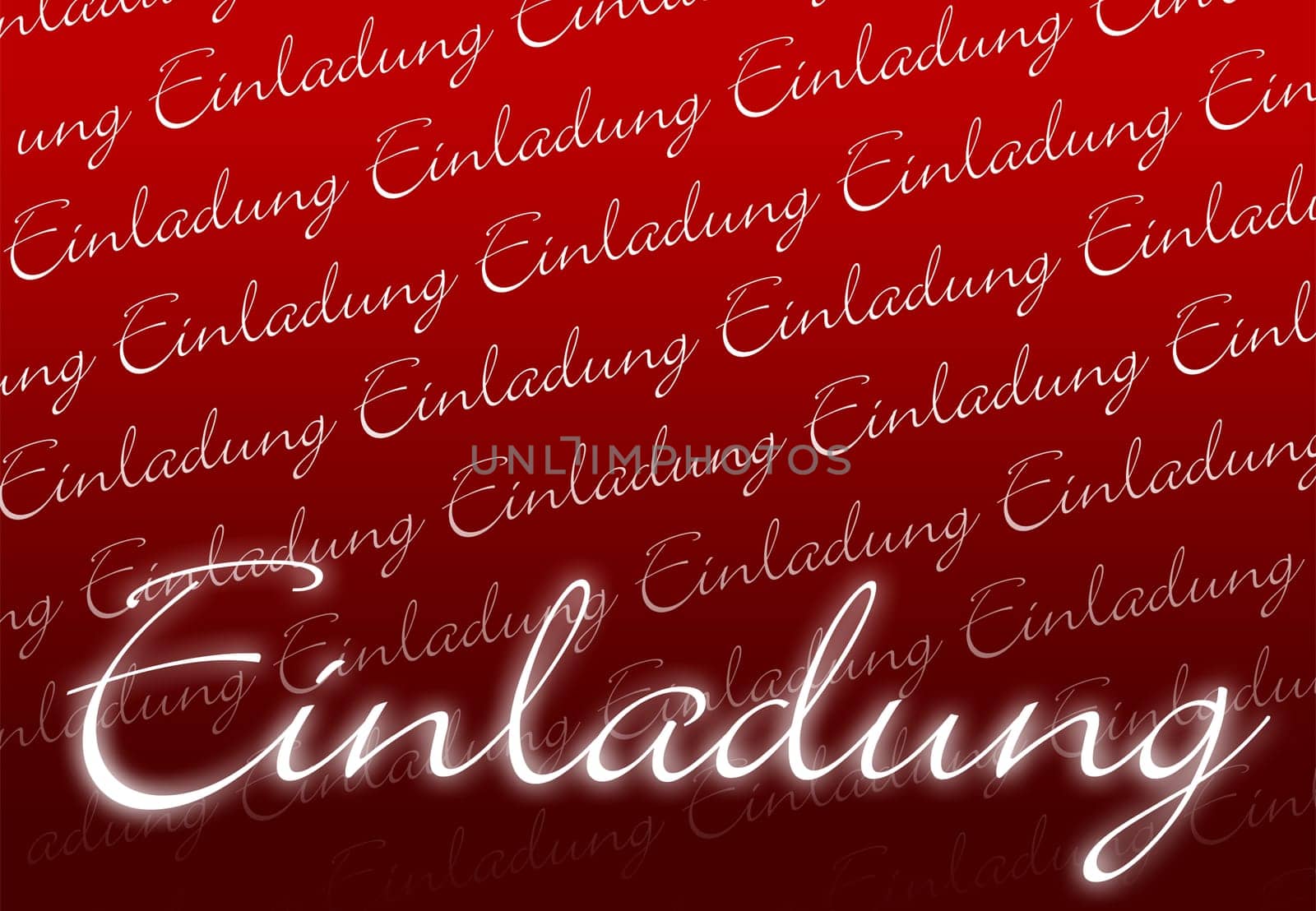 Invitation Card - Red White