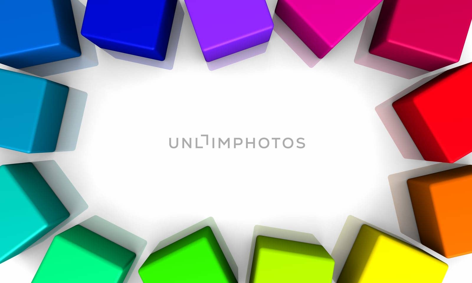 Colorful Frame - 3D Cube