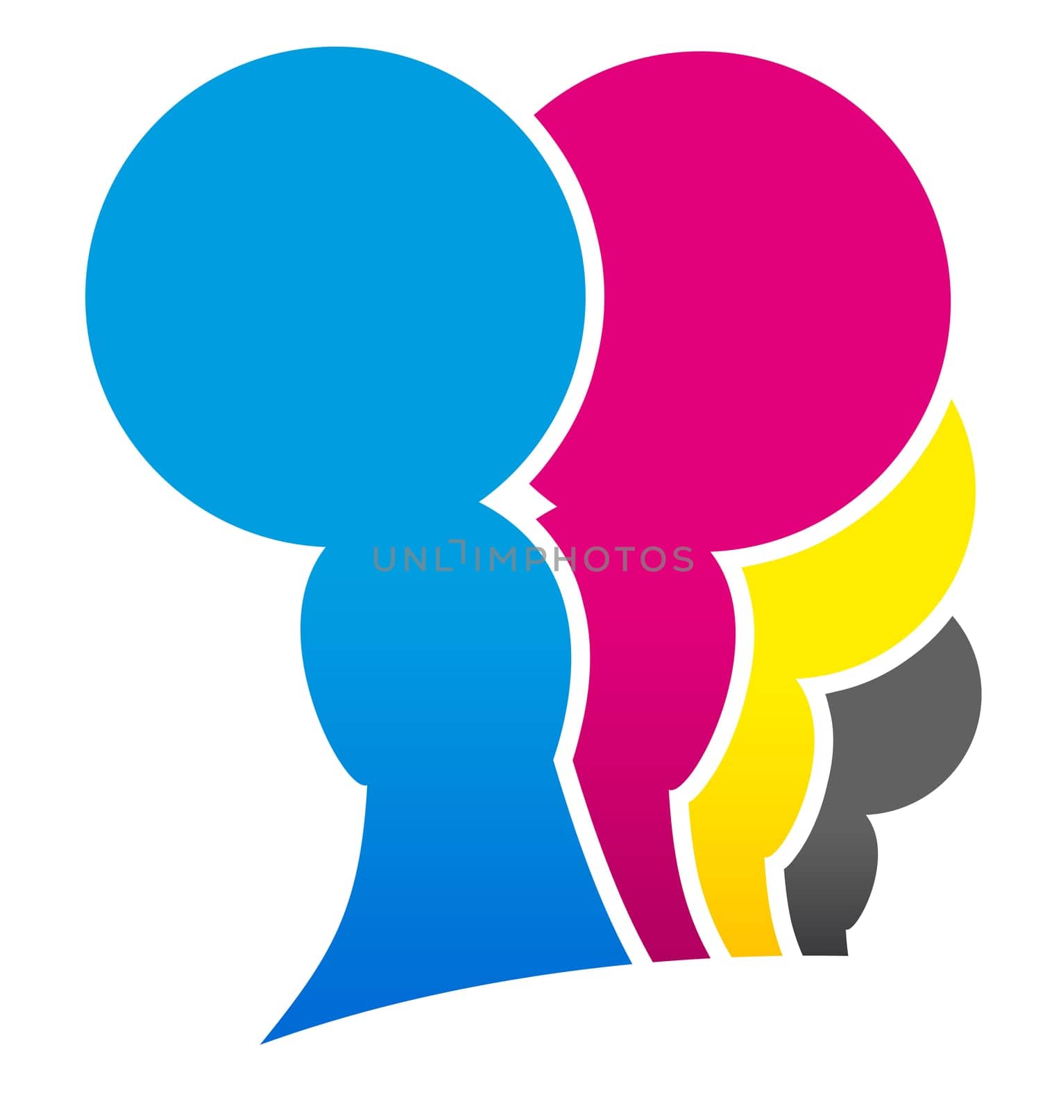CMYK Game Pieces