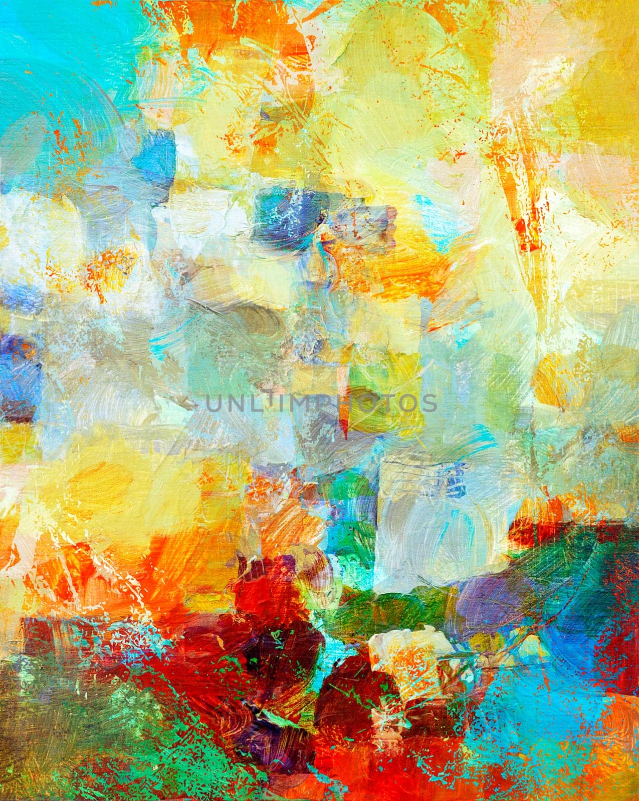 Mixed Media Collage - Abstract Background