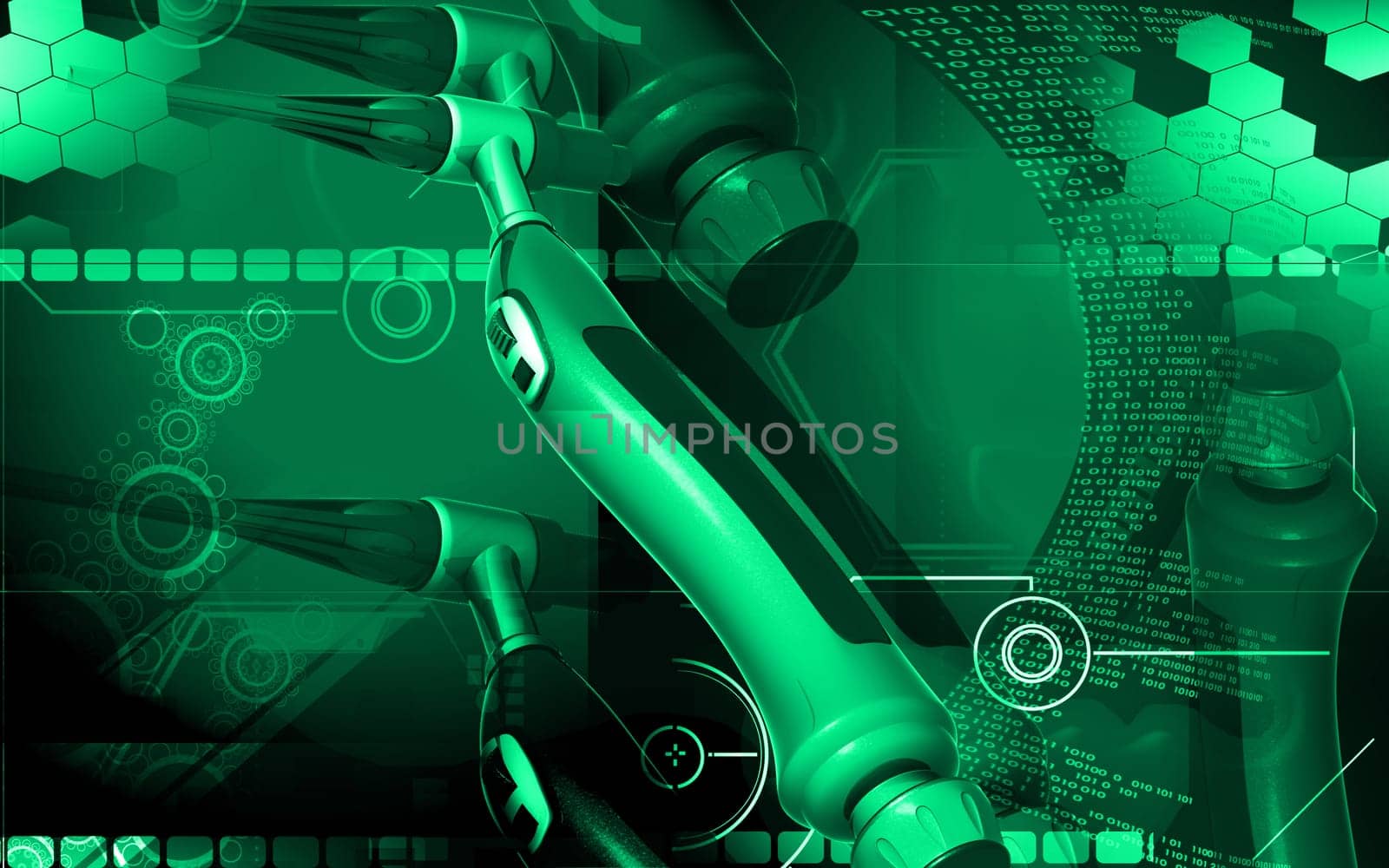 Digital illustration of weld craft in colour background