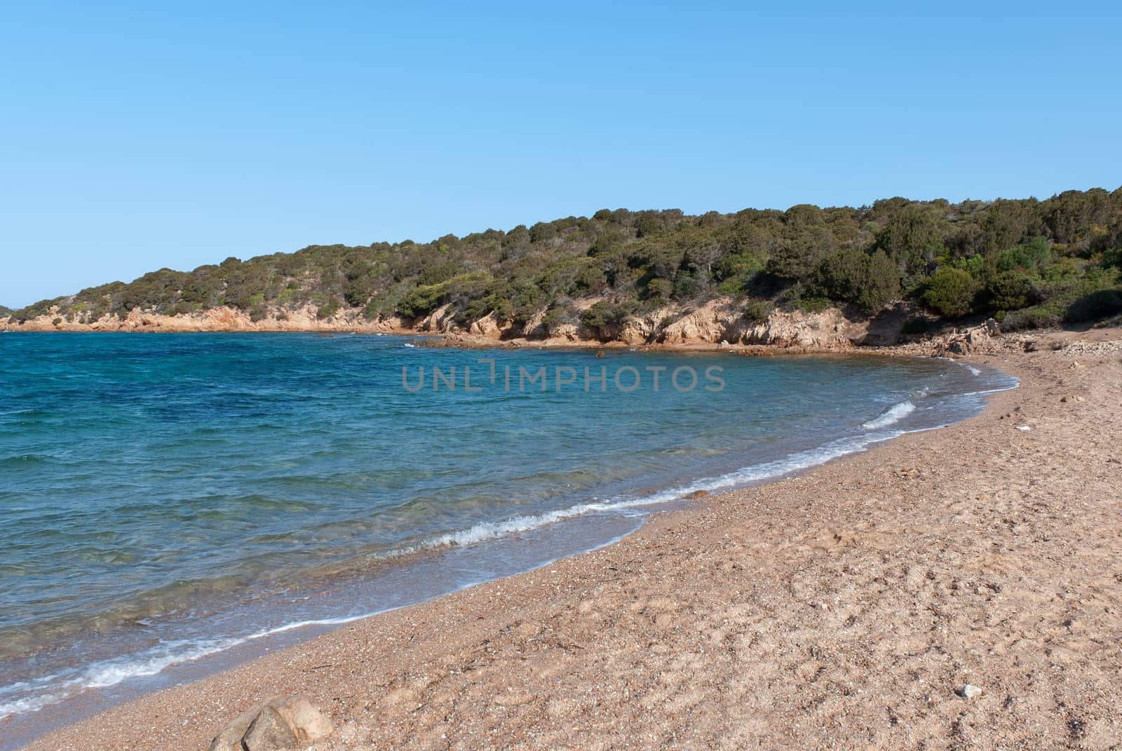 Beach on the island of Caprera in Sardinia