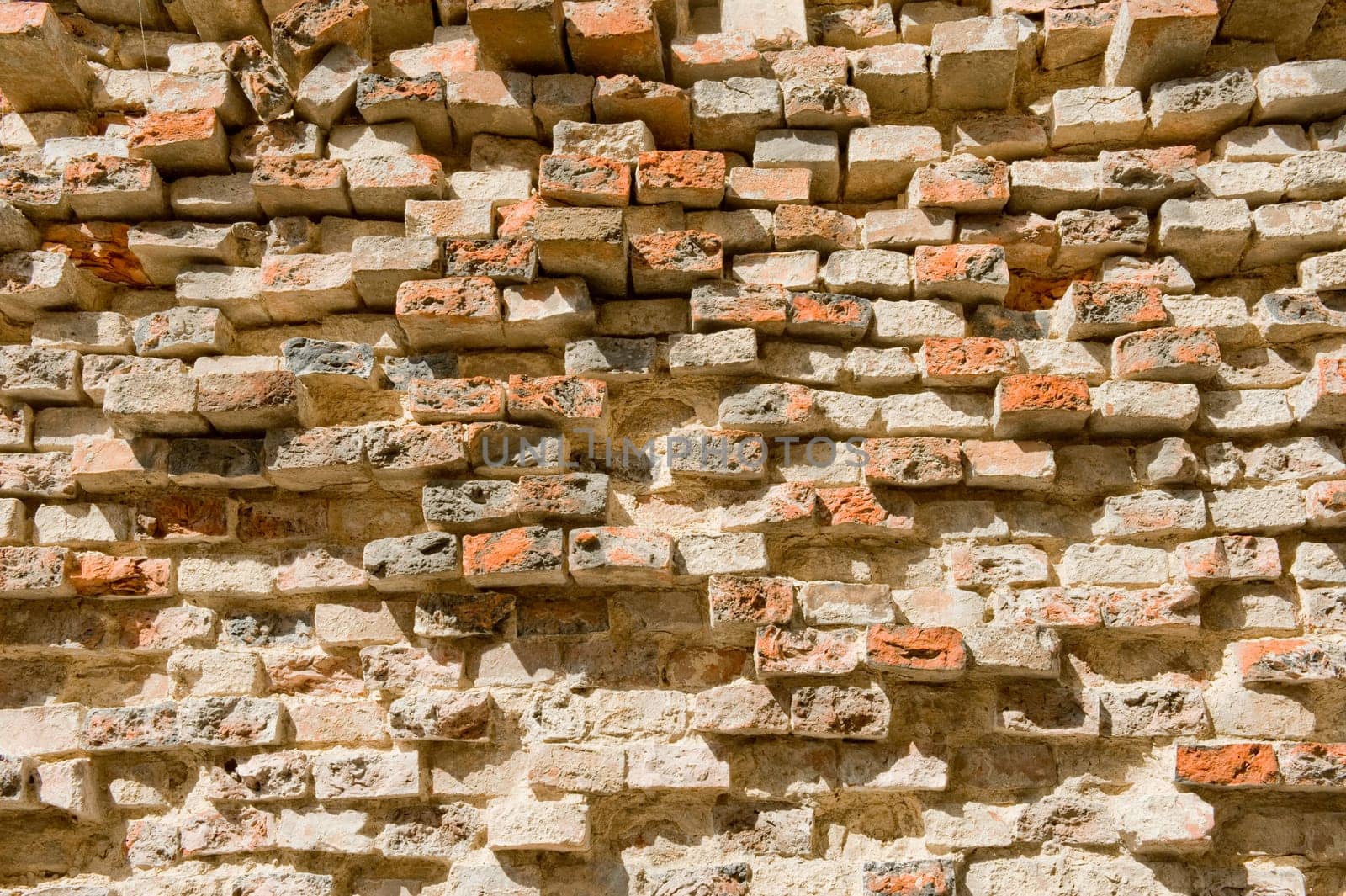 Old brick wall taken as clouse up