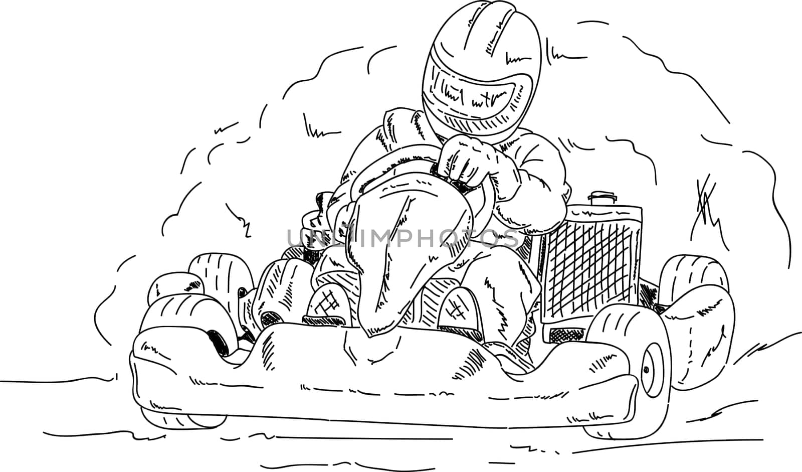 vector - go - kart isolated on background