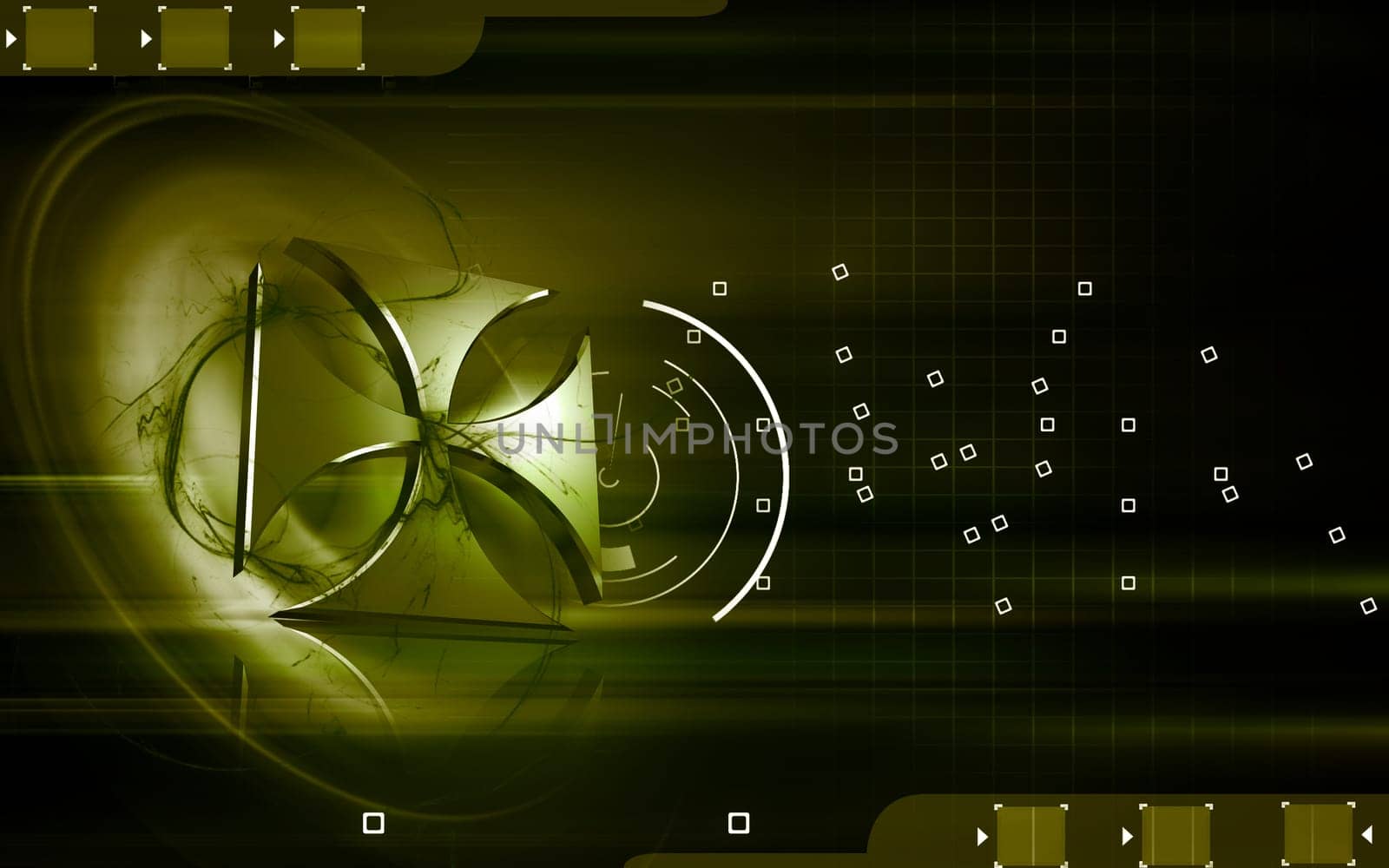 Digital illustration of Religious sign in colour background