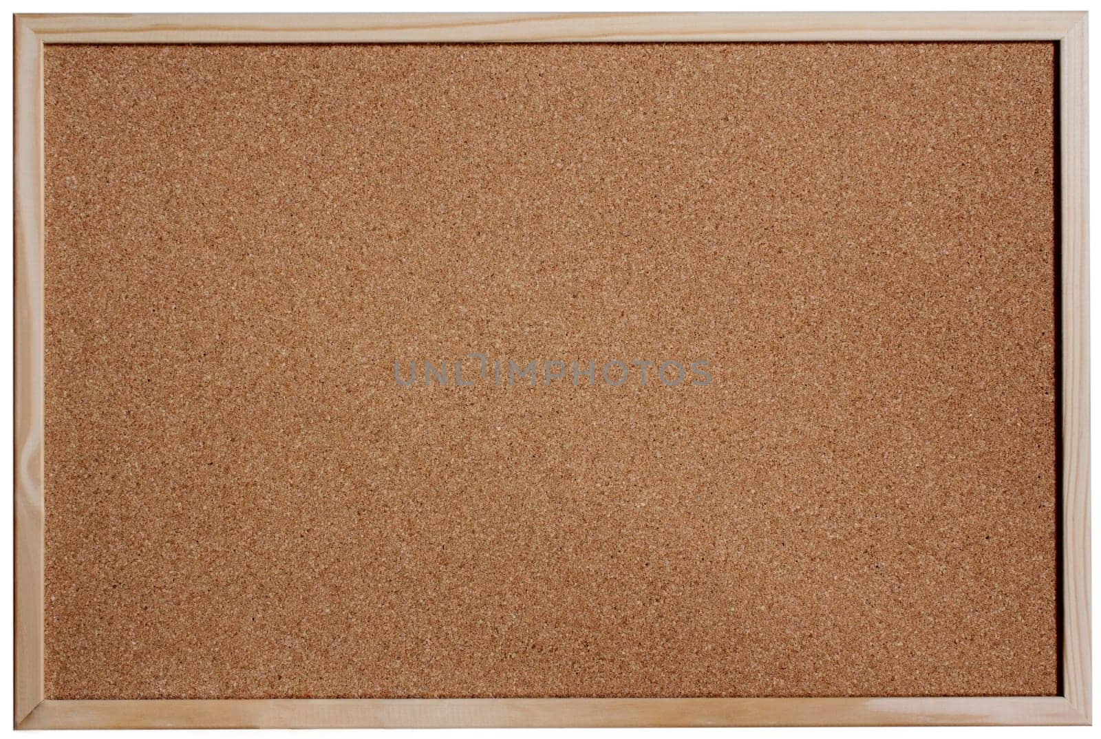 Cork pin board with open space for lettering