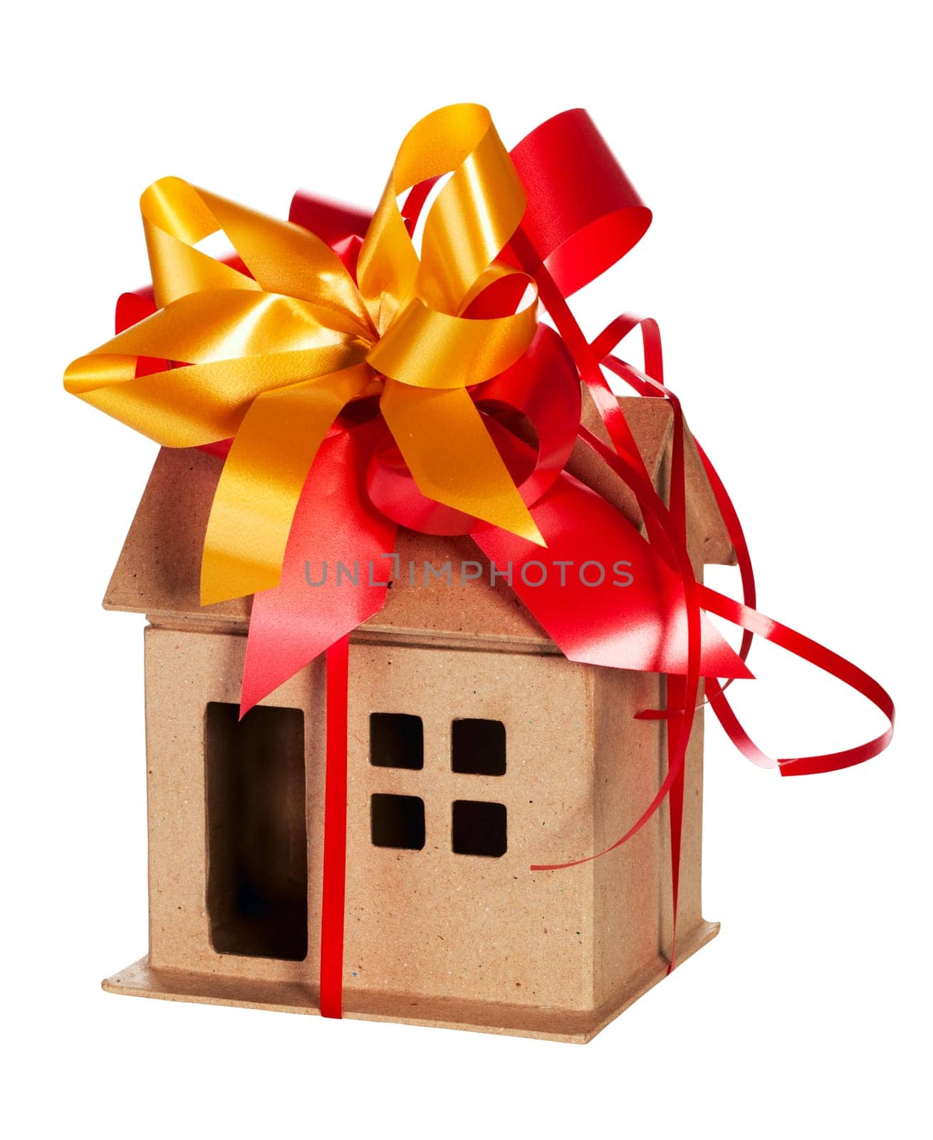 Model concept house Isolated On White + Clipping Path inclusive