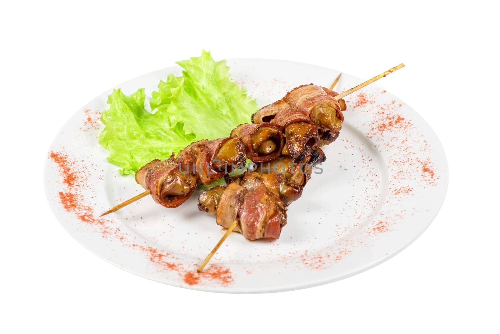 Beef Meat roll stuffed with chicken and pork meat with thyme and rosemary