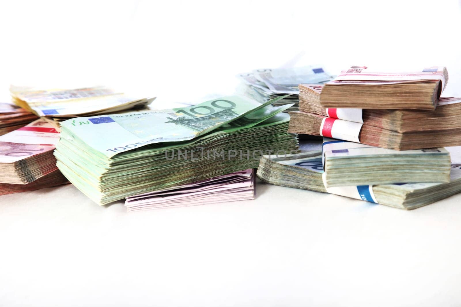 Banknotes - stack - landscape - copy space