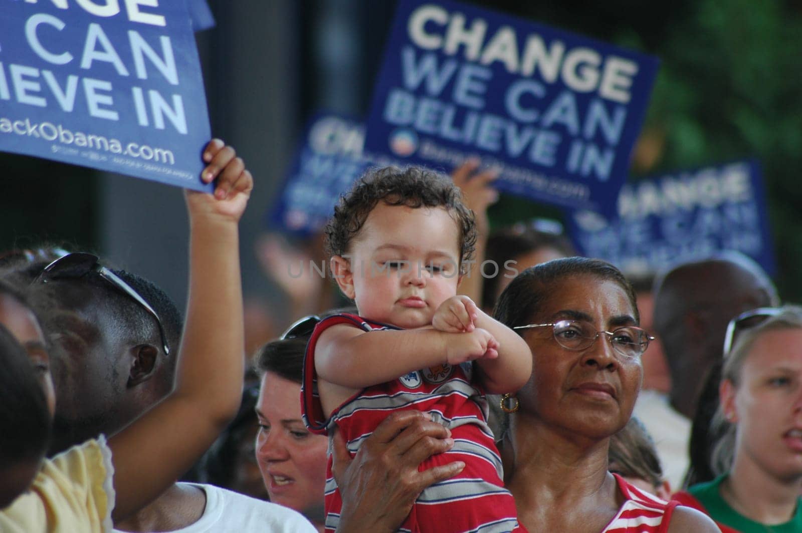 Barack Obama&#039 s at an election rally at Nissan Pavilion VA.
