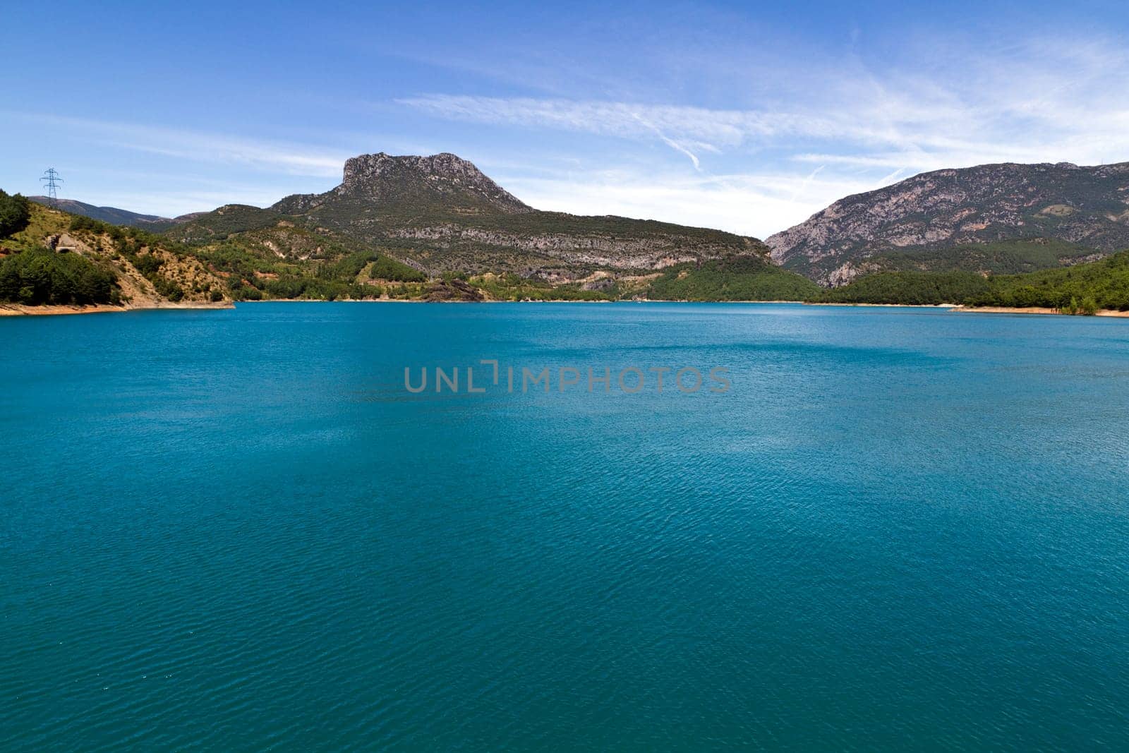 Les Escales reservoir. Tremp Lerida Catalonia Spain.