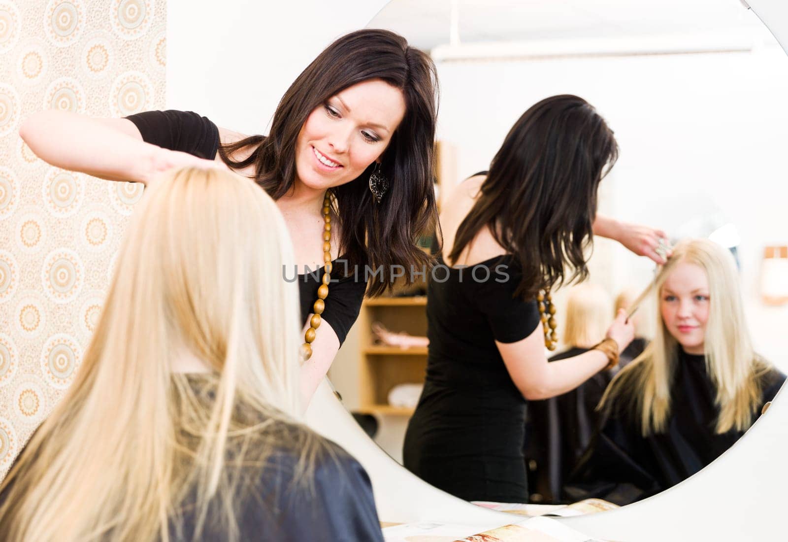 Young Girl at the Hair Salon