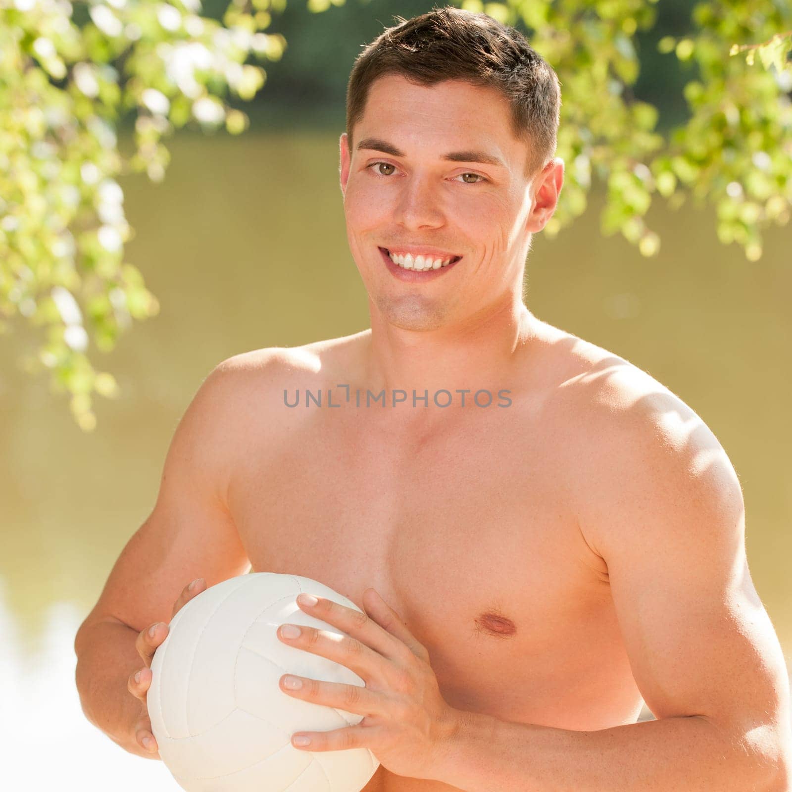 Young man on the beach