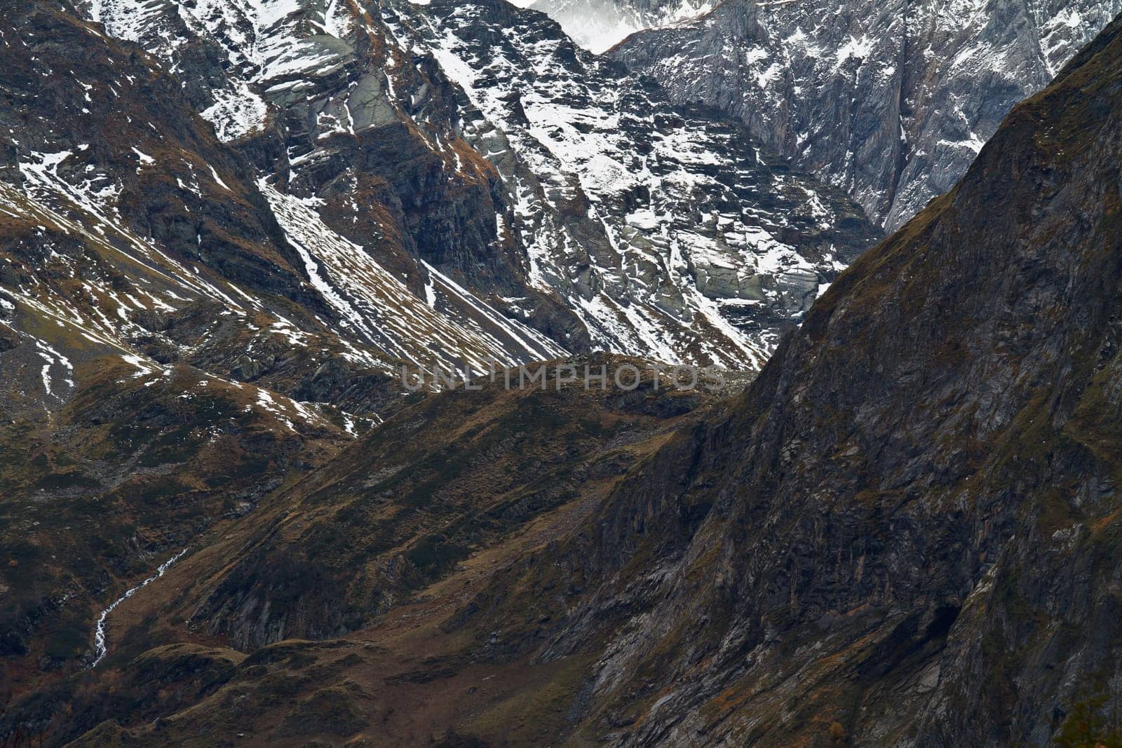 The autumn colors in the national park, Valle de Aran, Spain