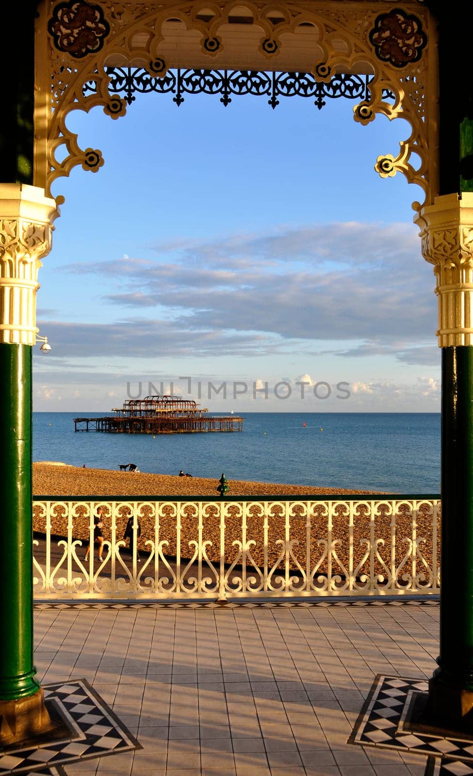 The West Pier in Brighton, Sussex, England, UK