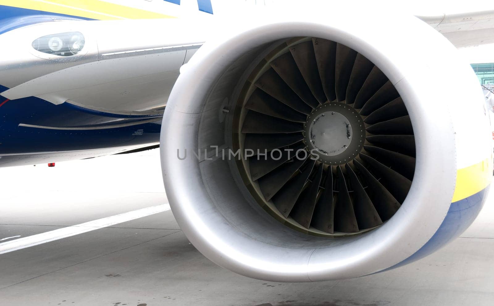 an aircraft jet engine