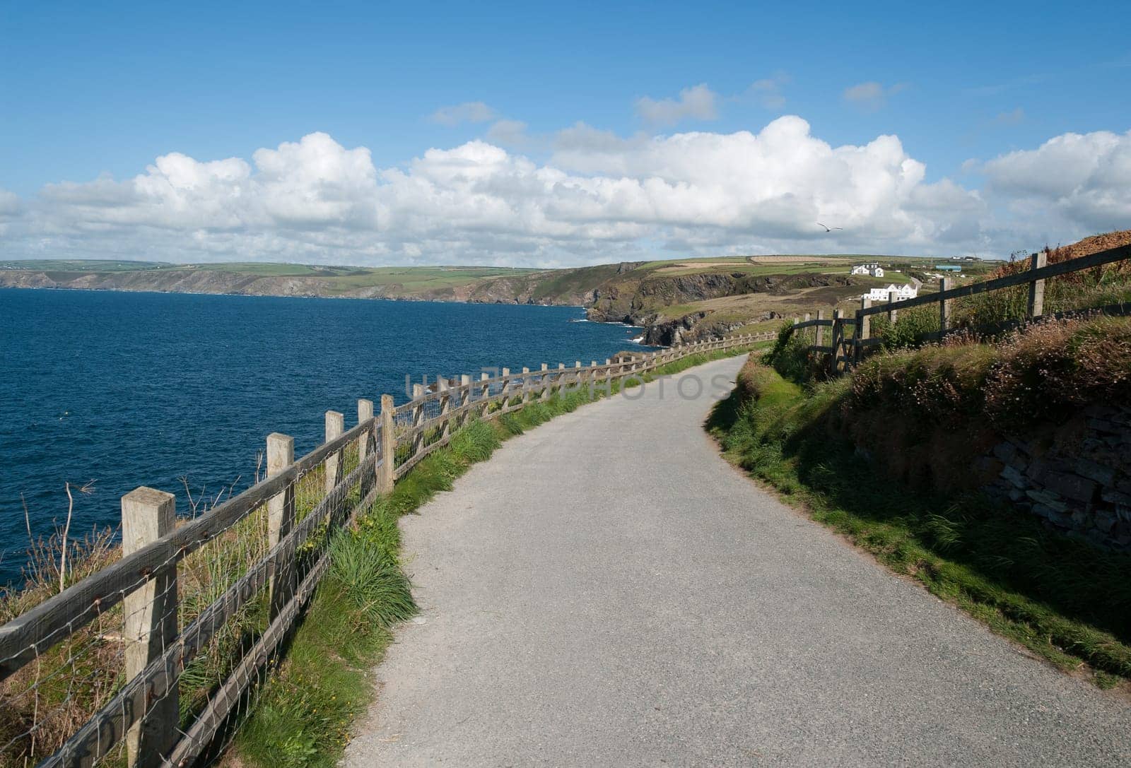 road to the sea in Port Isaac in Cornwall