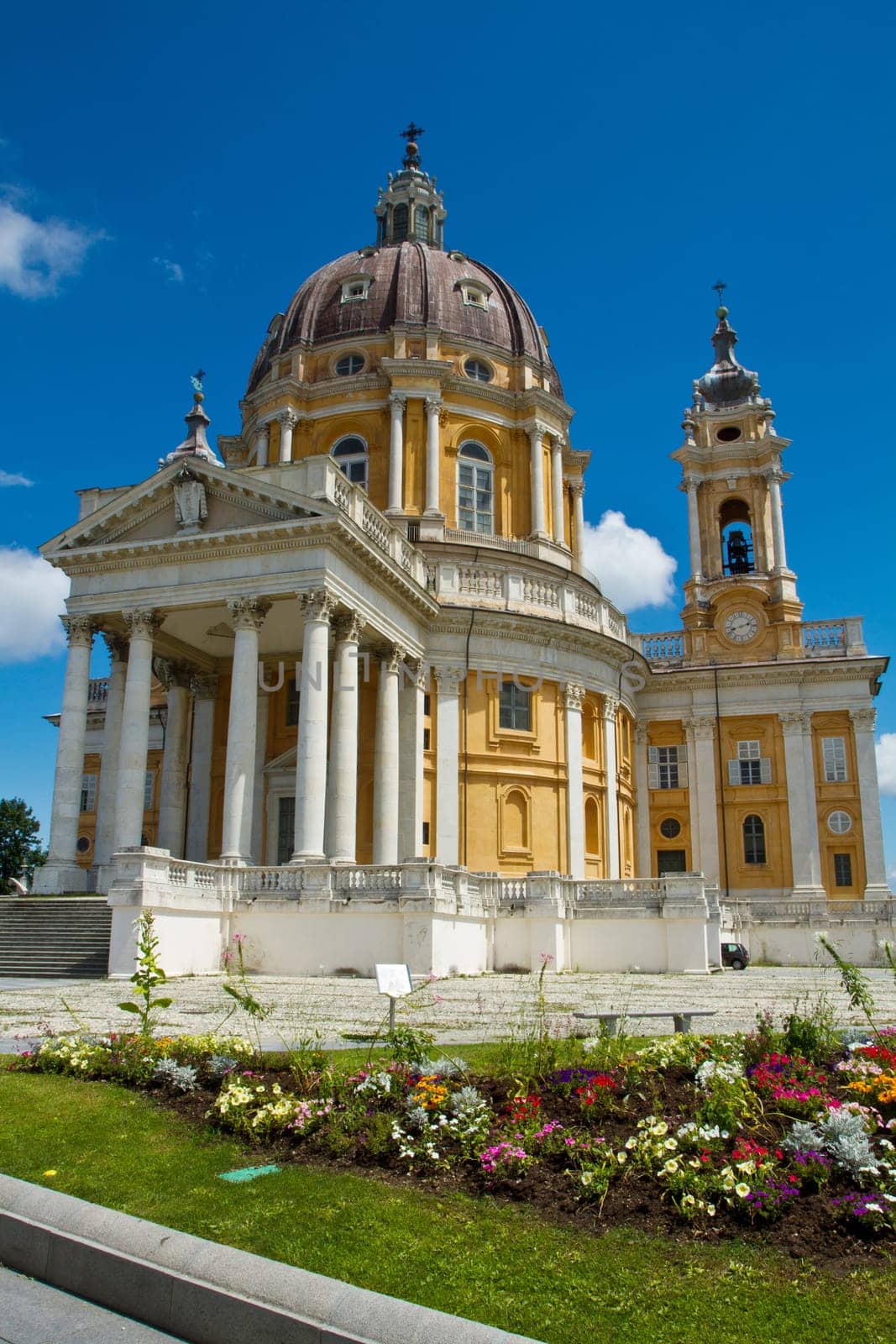 a view of a famous Basilica of Superga