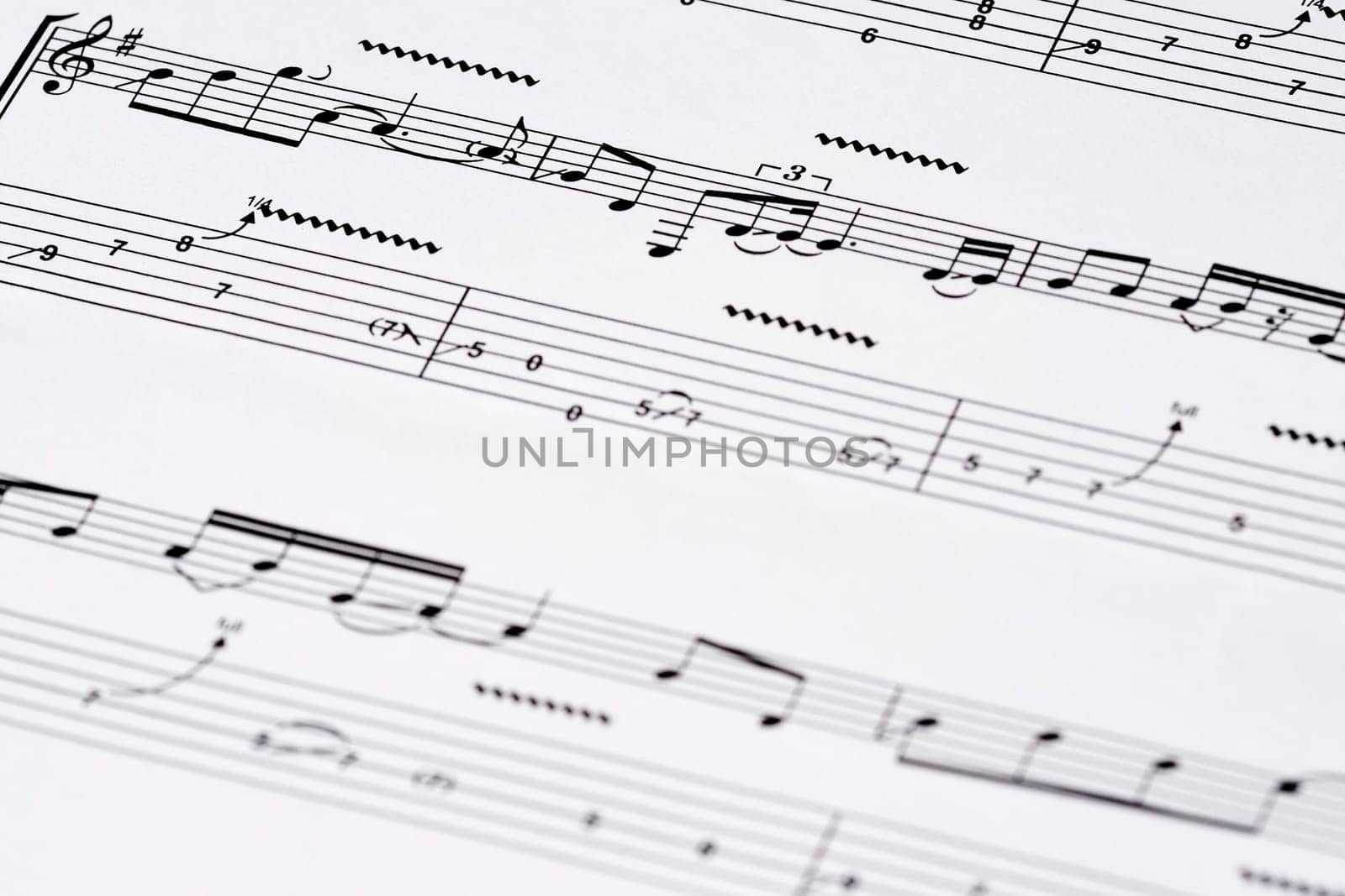 Guitar tablature