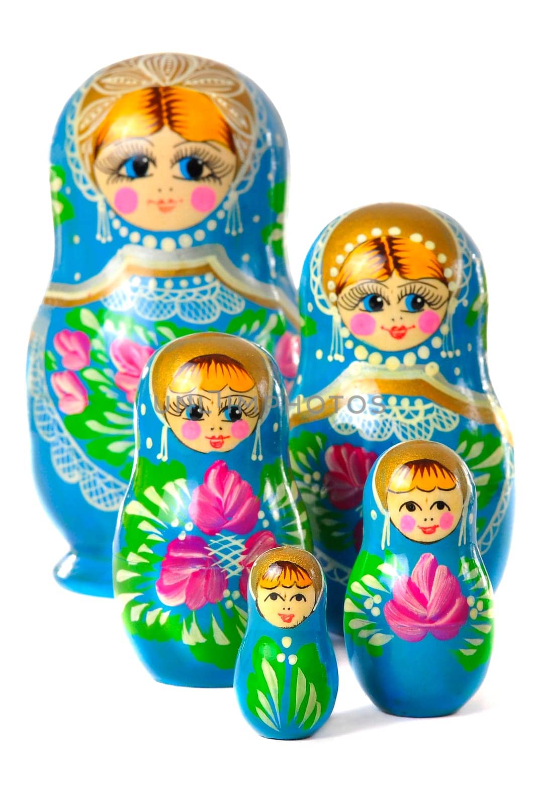 Matrioska Russian Doll, side by side