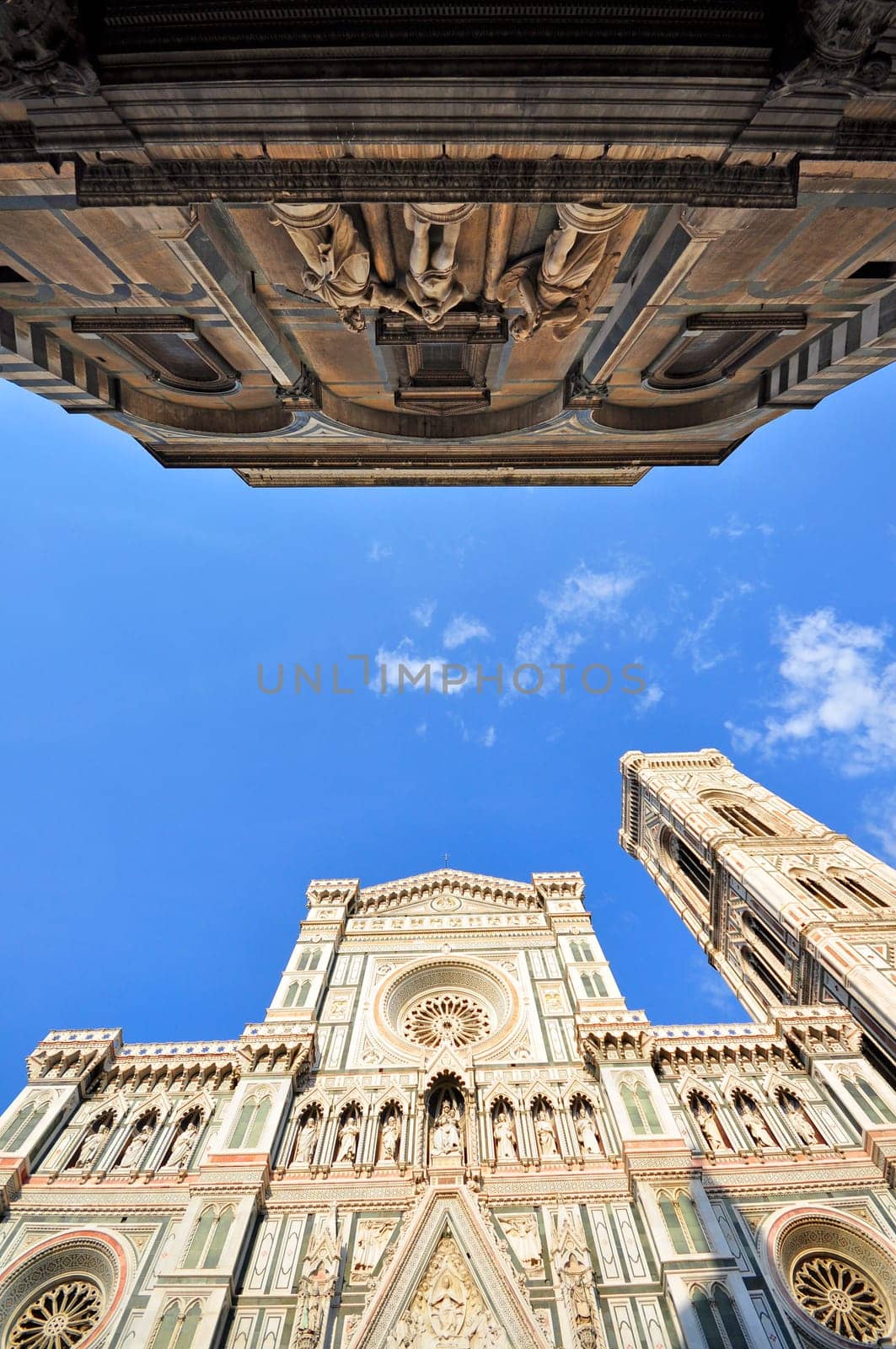 Basilica di Santa Maria del Fiore ( Duomo ) and Baptistery , Florence , Italy