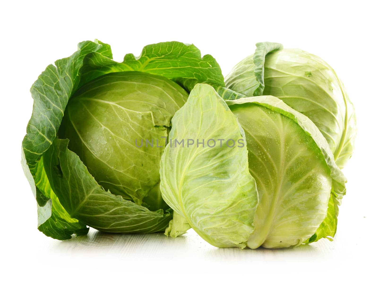Cabbage isolated on white