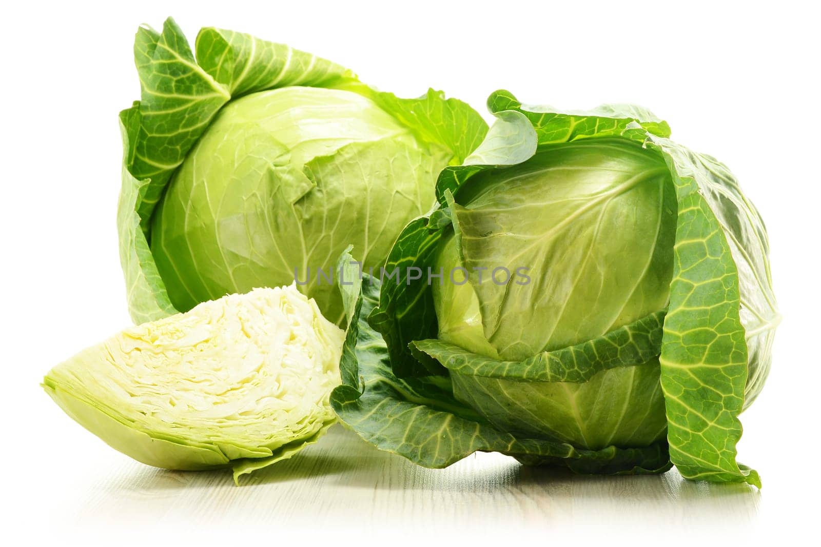 Cabbage isolated on white