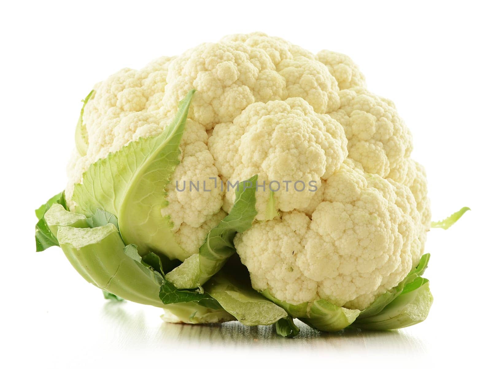 Cauliflower isolated on white