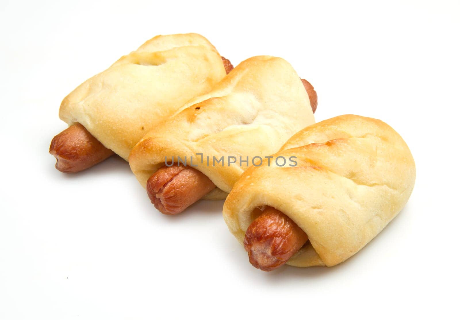 a hot dog isolated on white background