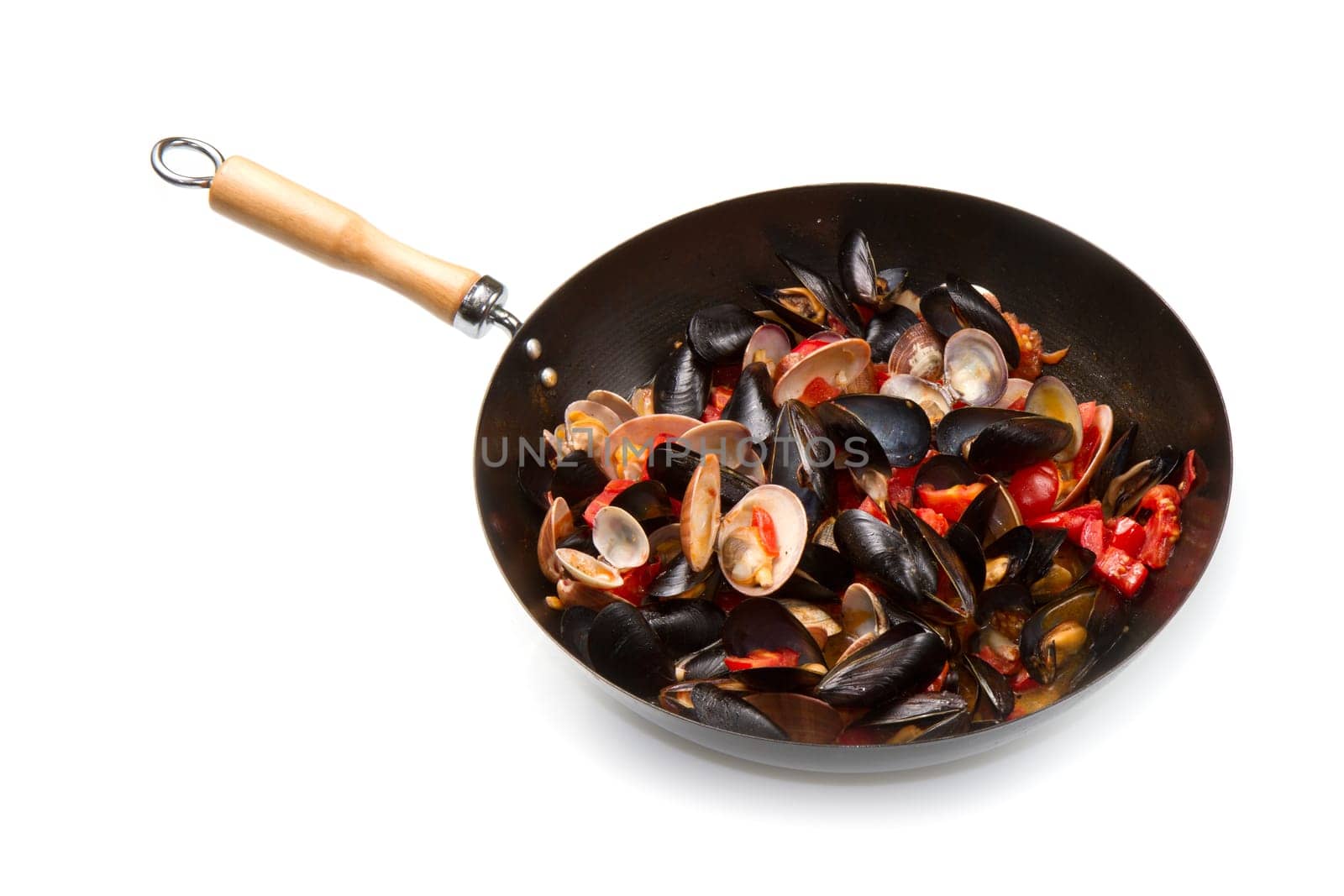 casserole with mix of mollusk