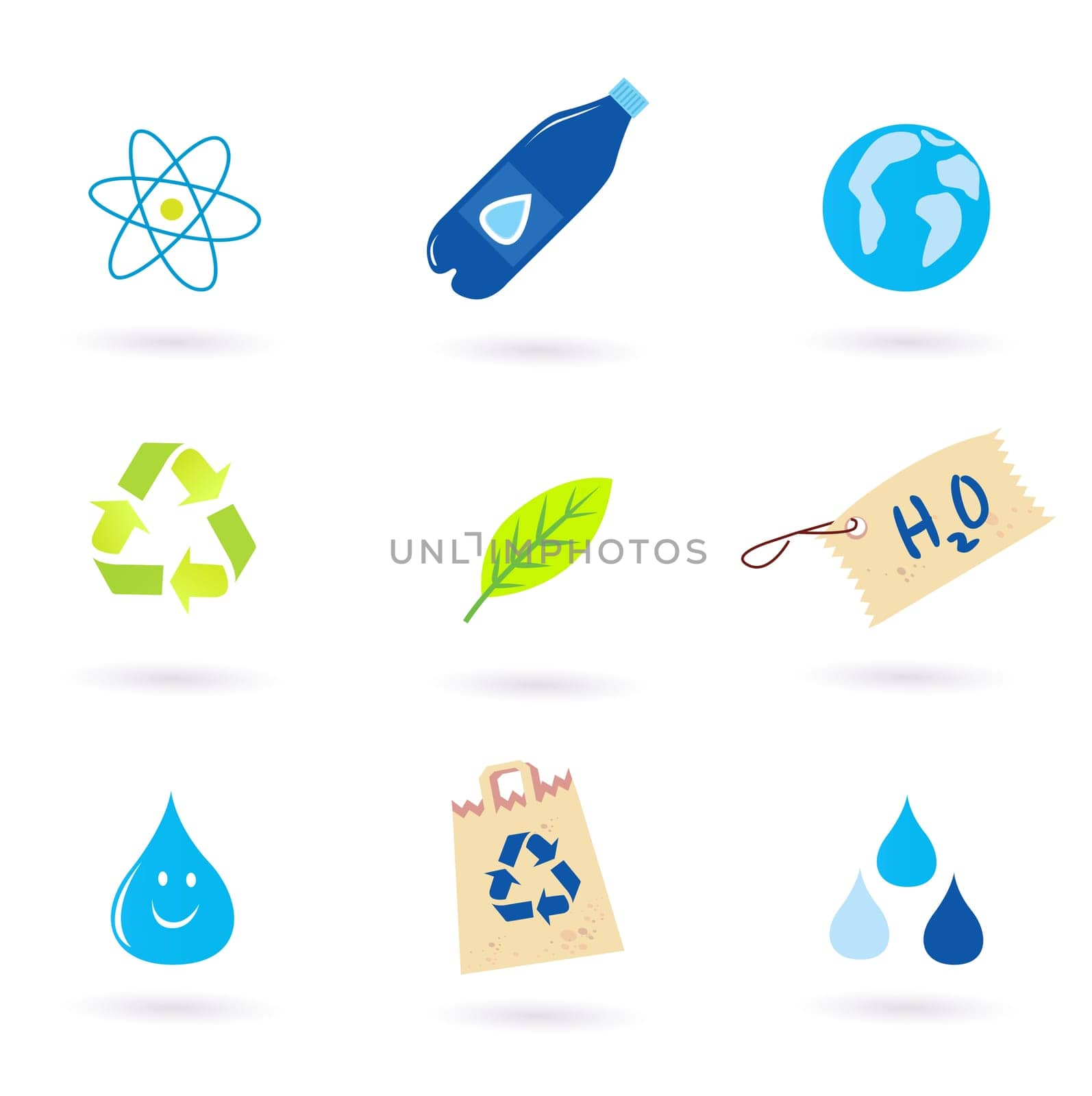 Recycle icons collection, vector Illustration