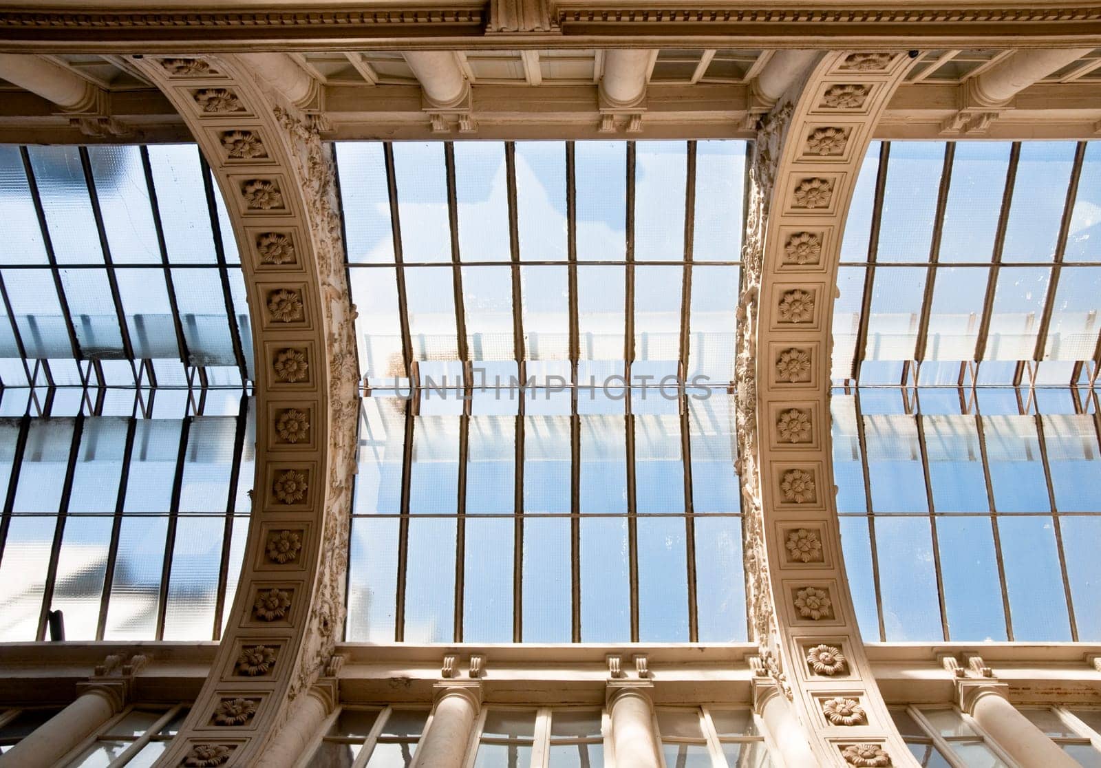 Old glass ceiling in Nantes, France