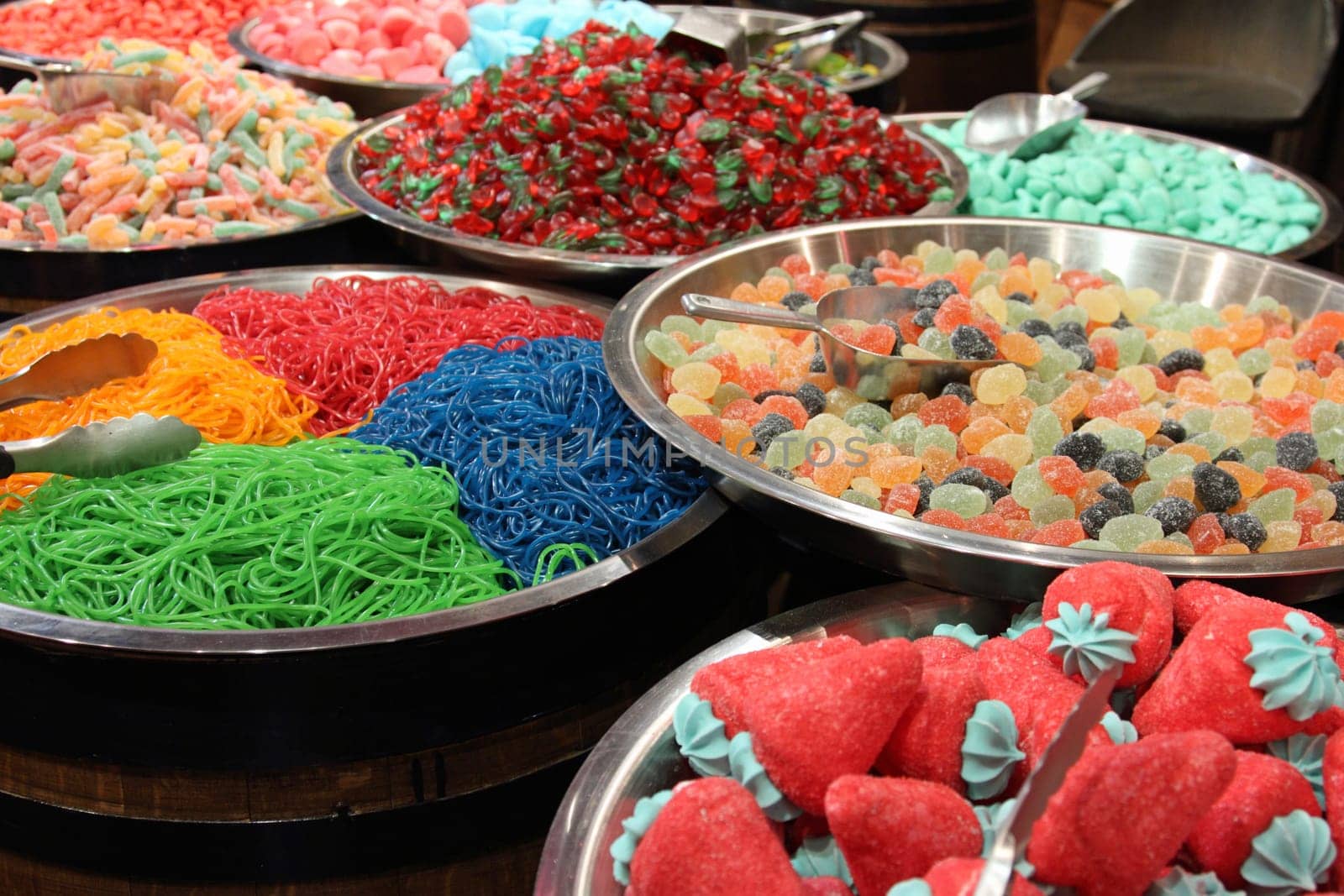 details of candy at the candy shop