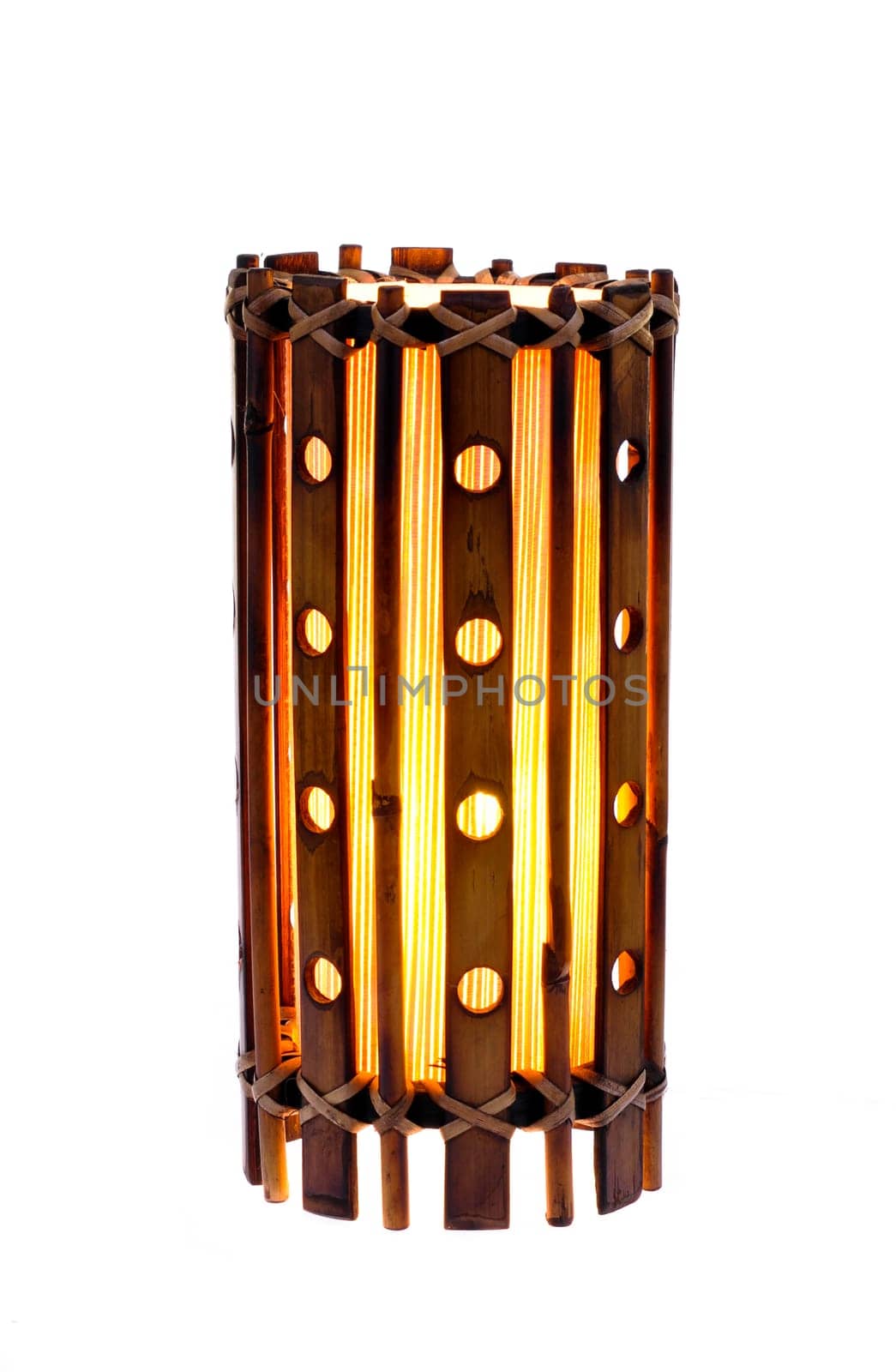 Indonesian Style Lamp isolated on white background