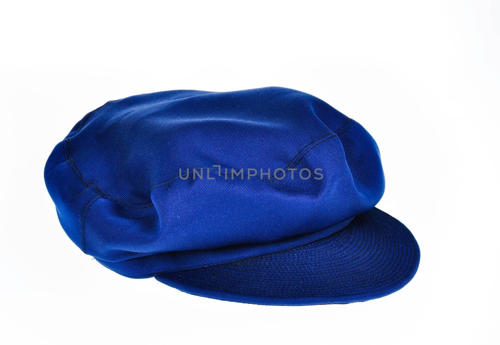 A traditional blue chinese hat generally worn by the communist party