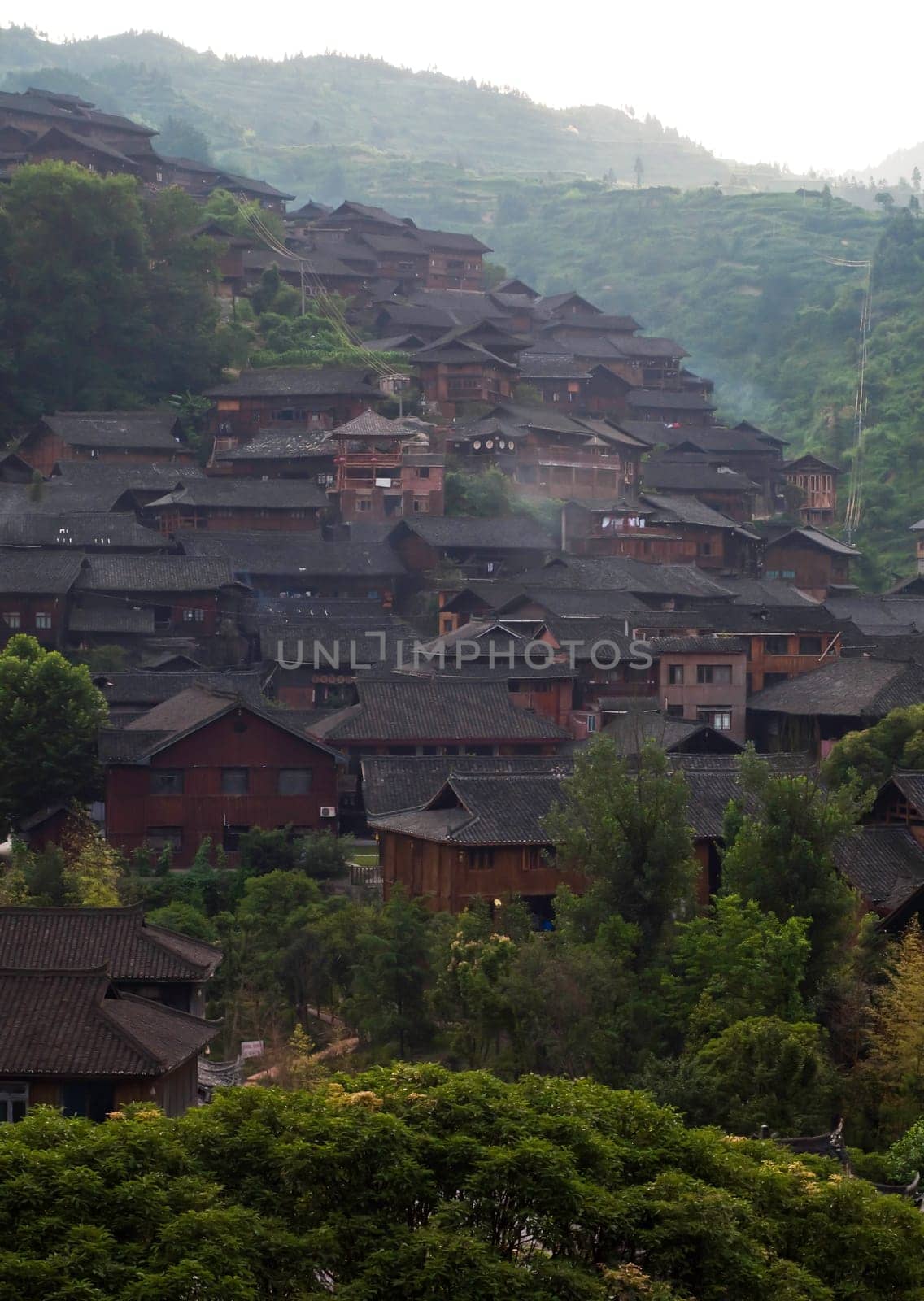 Early morning in an ethnic Miao Chinese Village