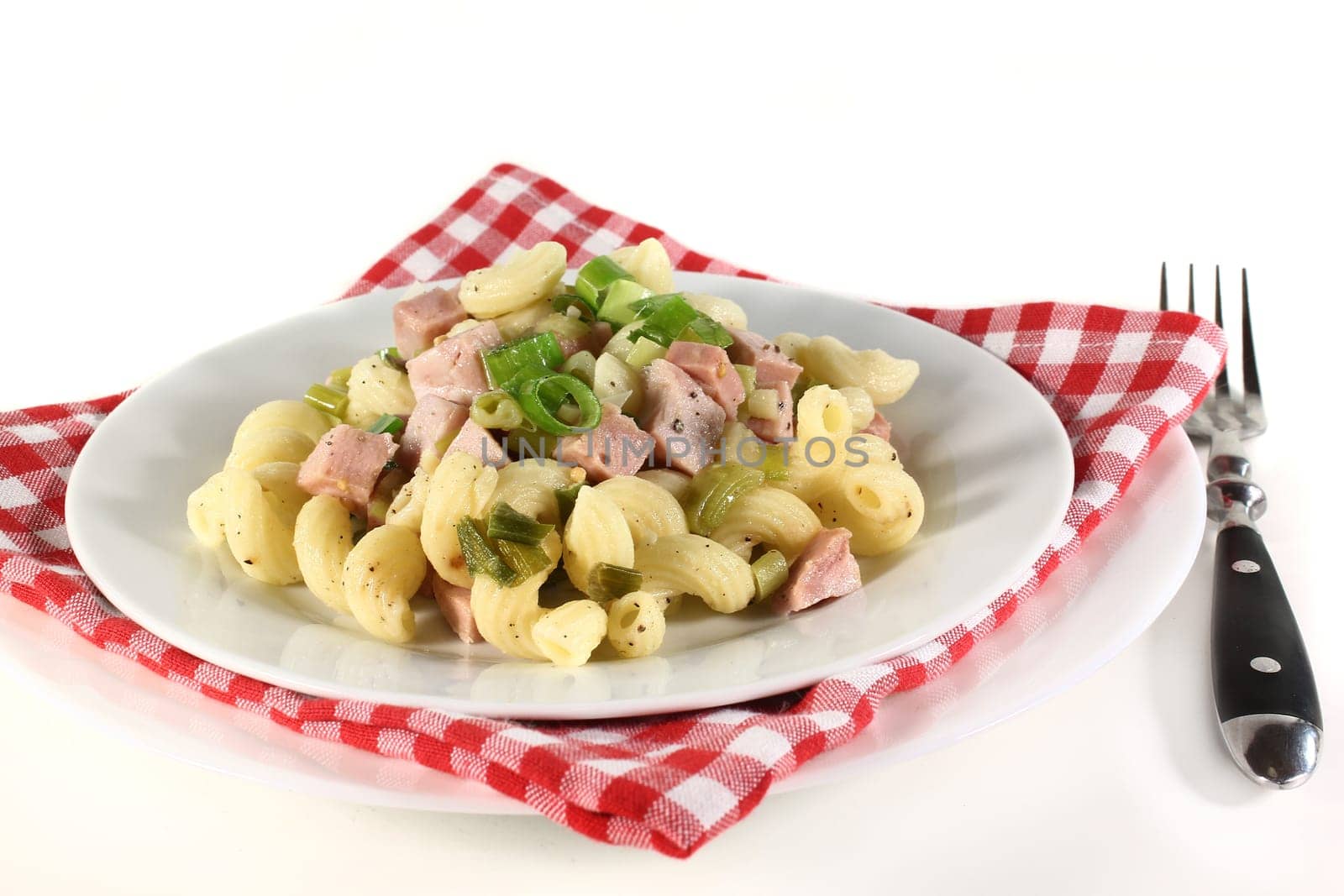 a plate of Munich ham noodles