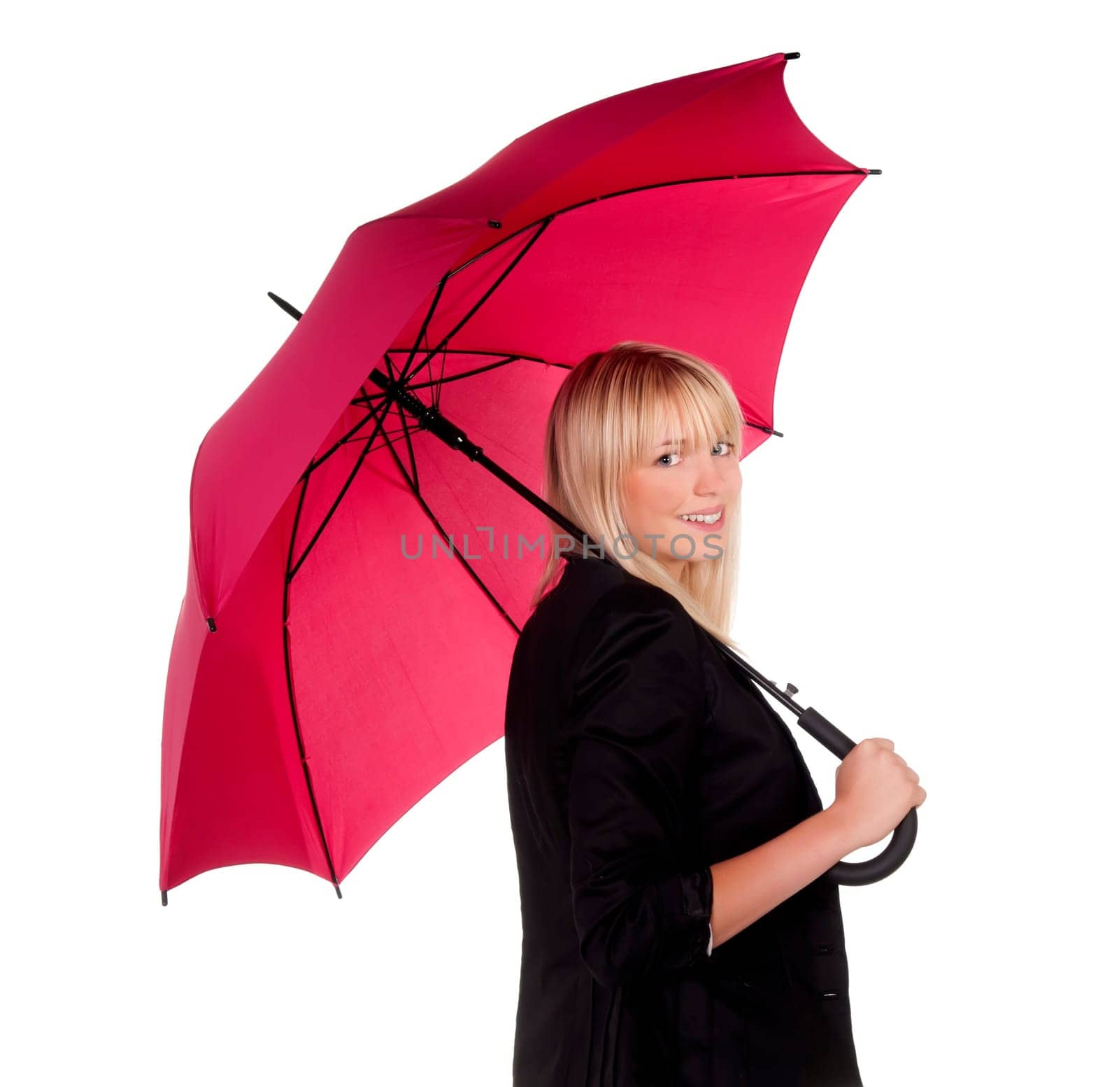 Young woman with umbrella