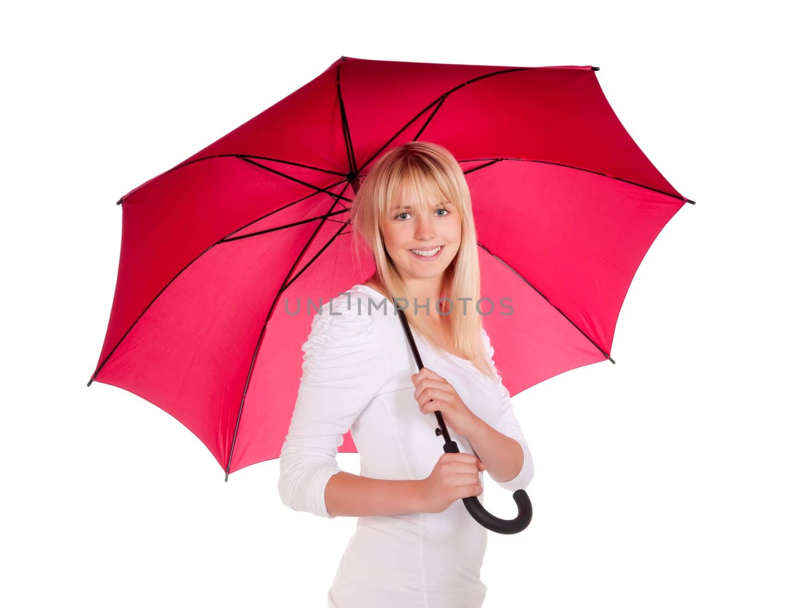 Young woman with umbrella
