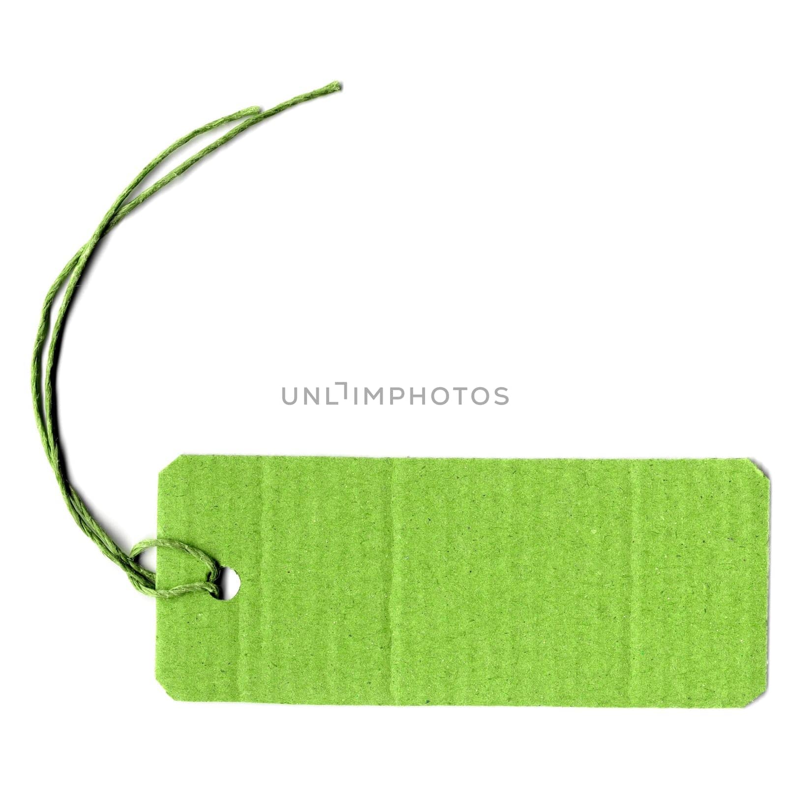 Price tag or address label with string