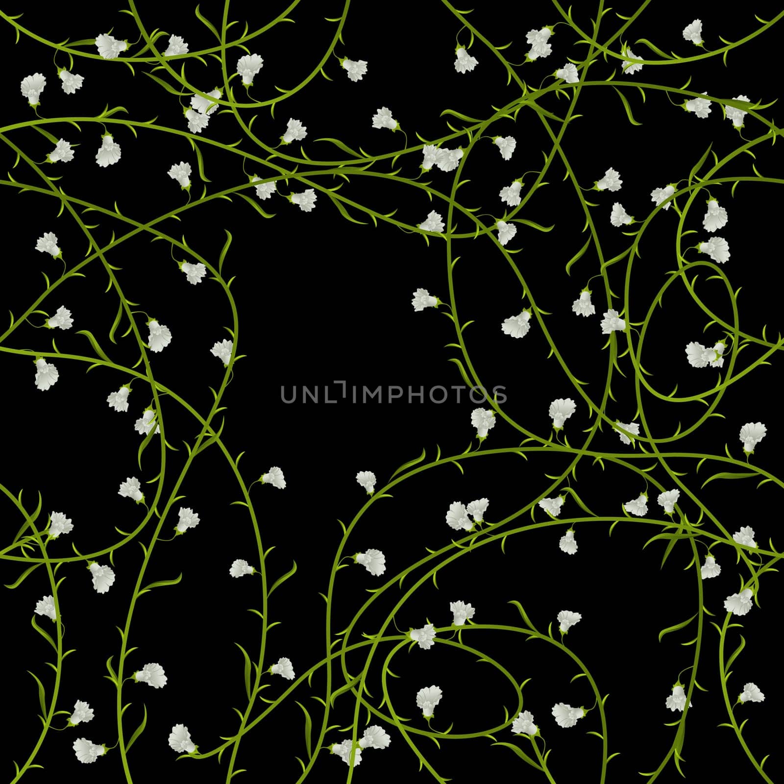 Seamless pattern with floral motif