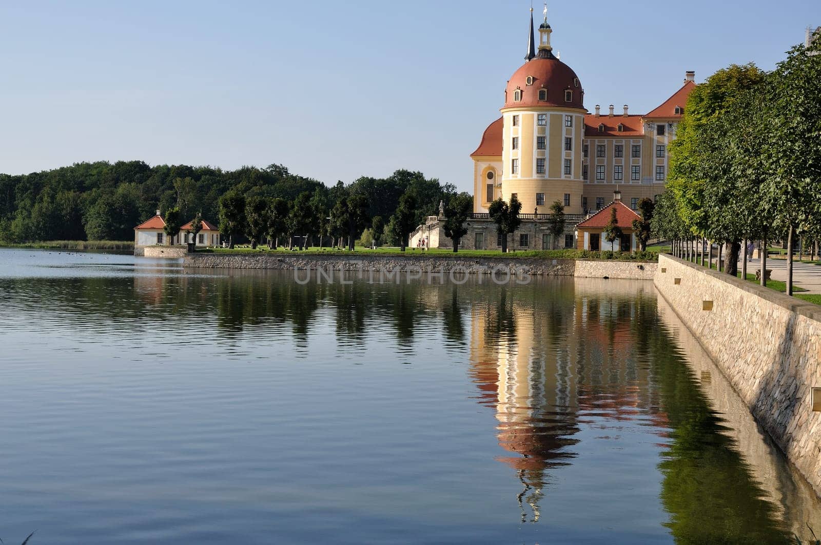 lake schloss moritzburg, dresden