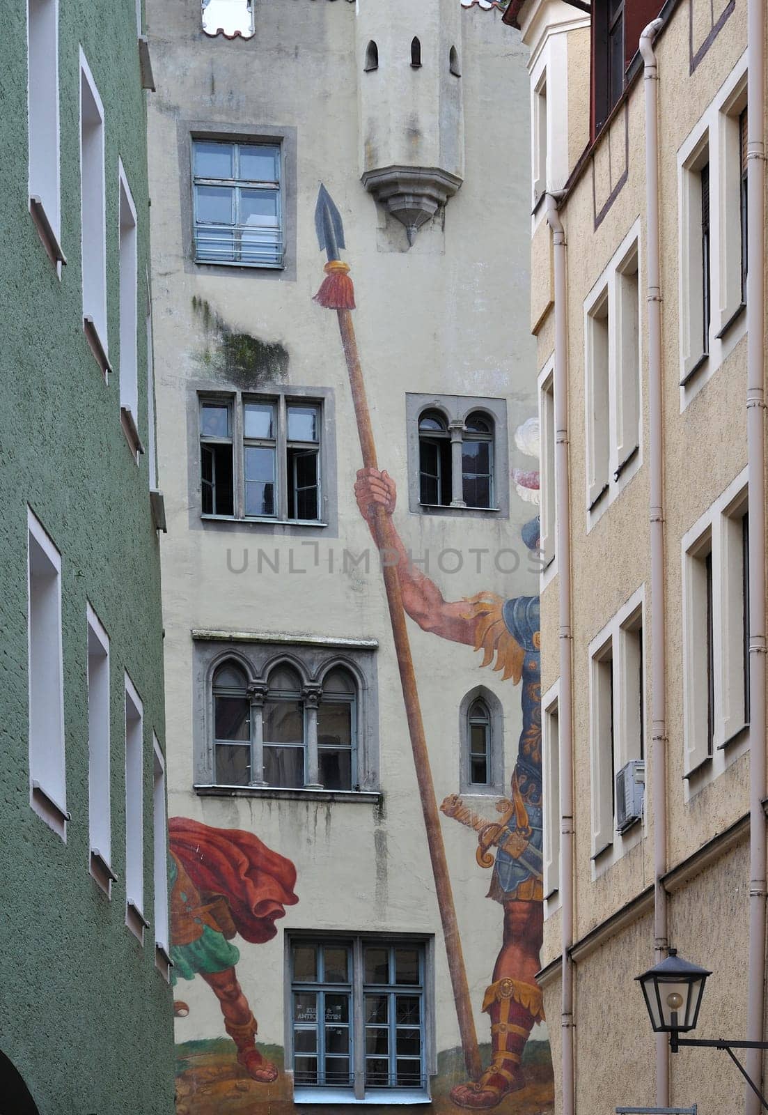 goliathaus from brueckstrass, reregensburg