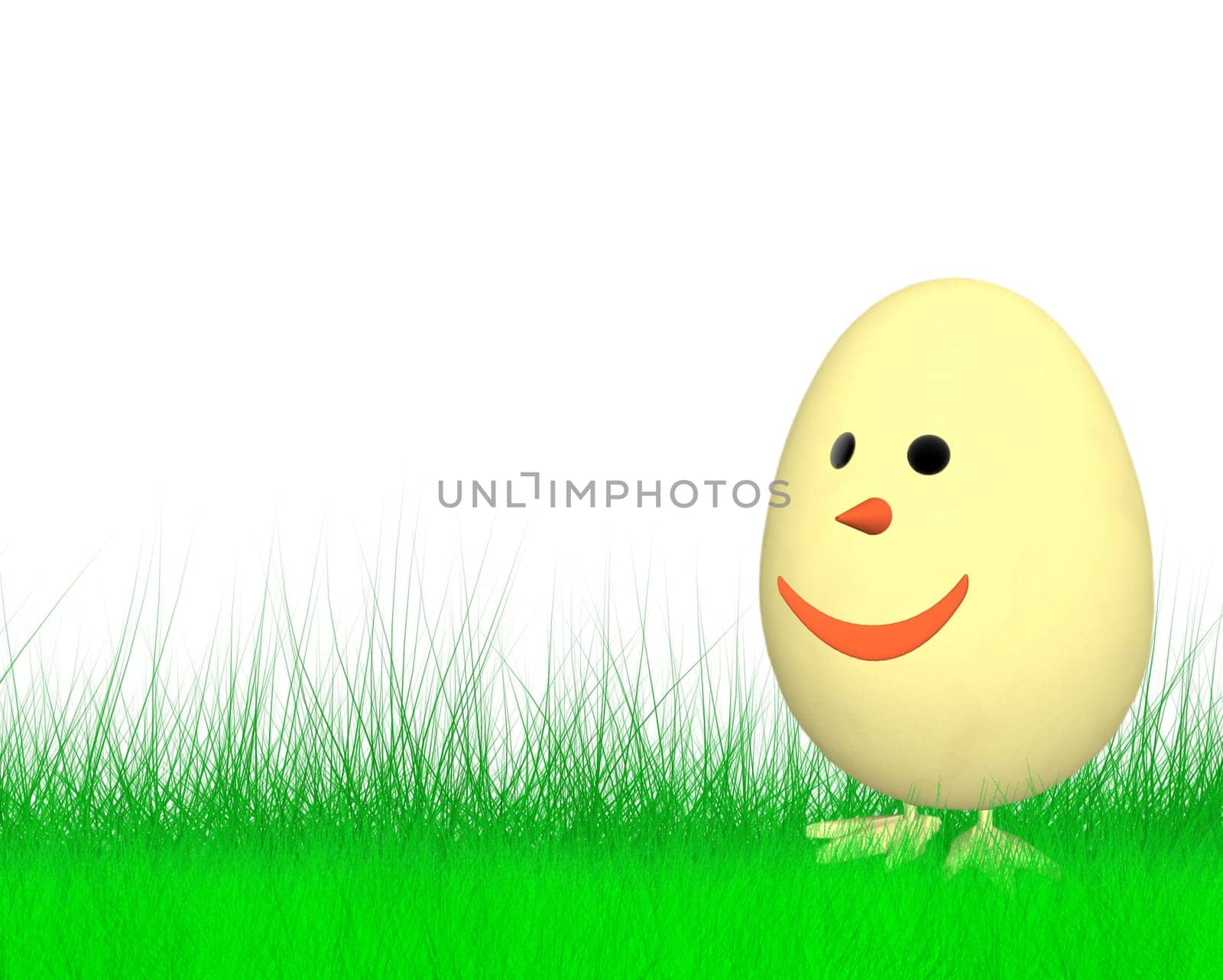 Smiling Easter Chicken