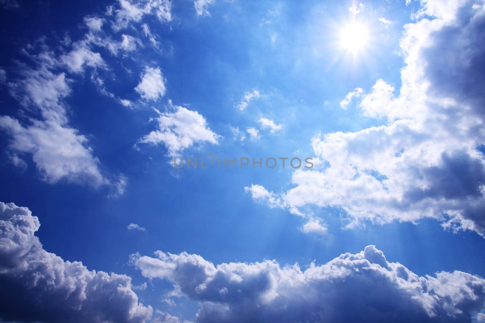Blue sky with clouds