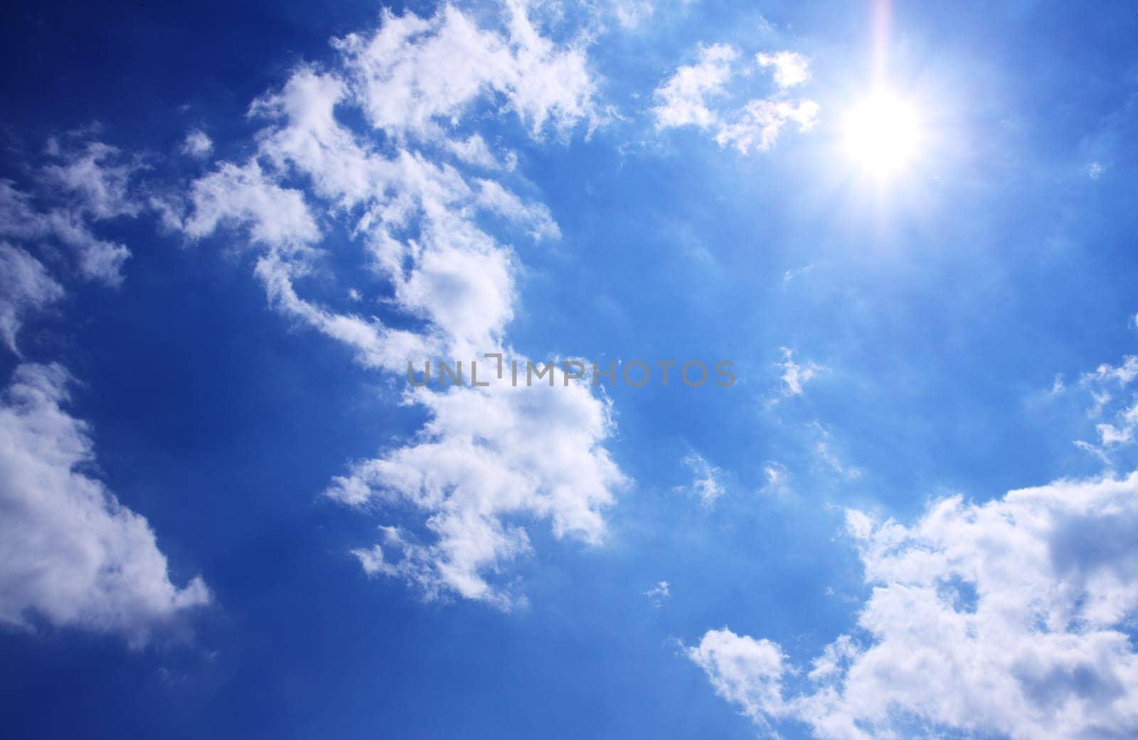 Blue sky with clouds